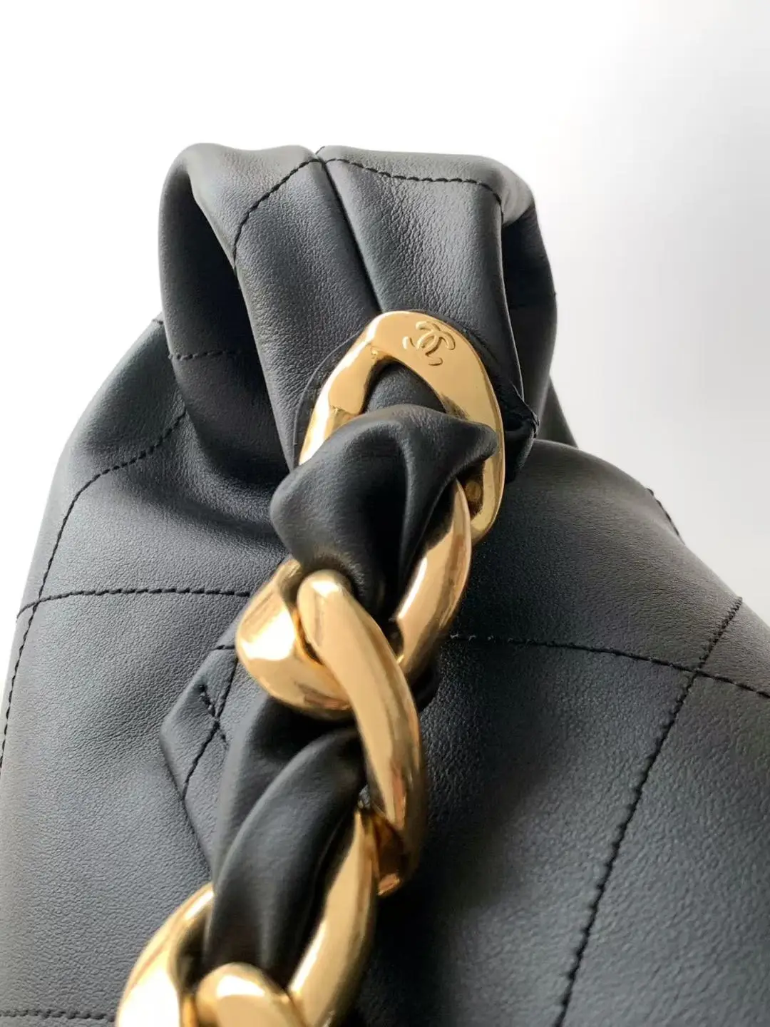 Chanel Hobo Handbag AS5838 Black