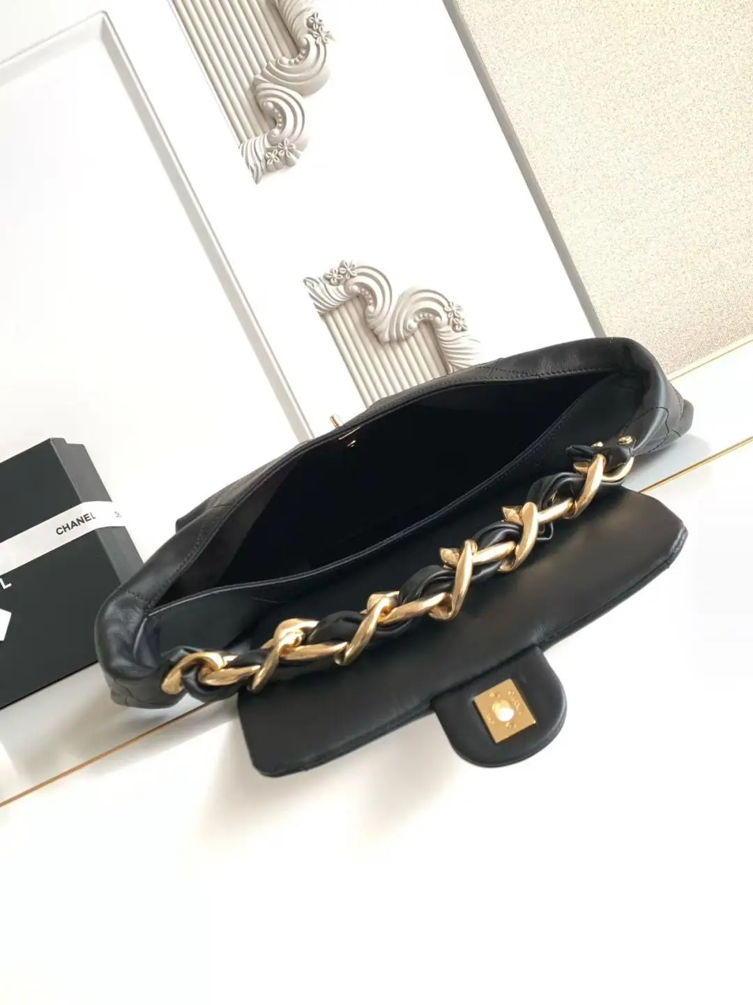 Chanel Hobo Handbag AS5838 Black