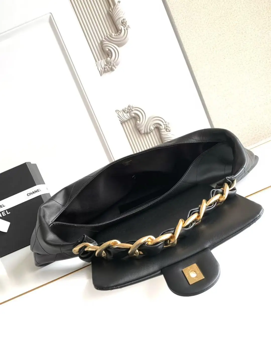 Chanel Hobo Handbag AS5839 Black