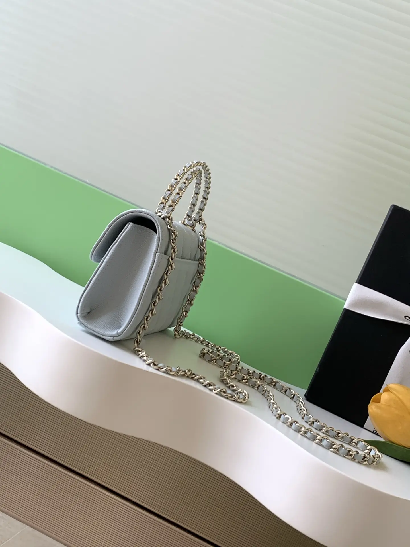 Chanel Kelly Top Handle Bag Blue AP3238