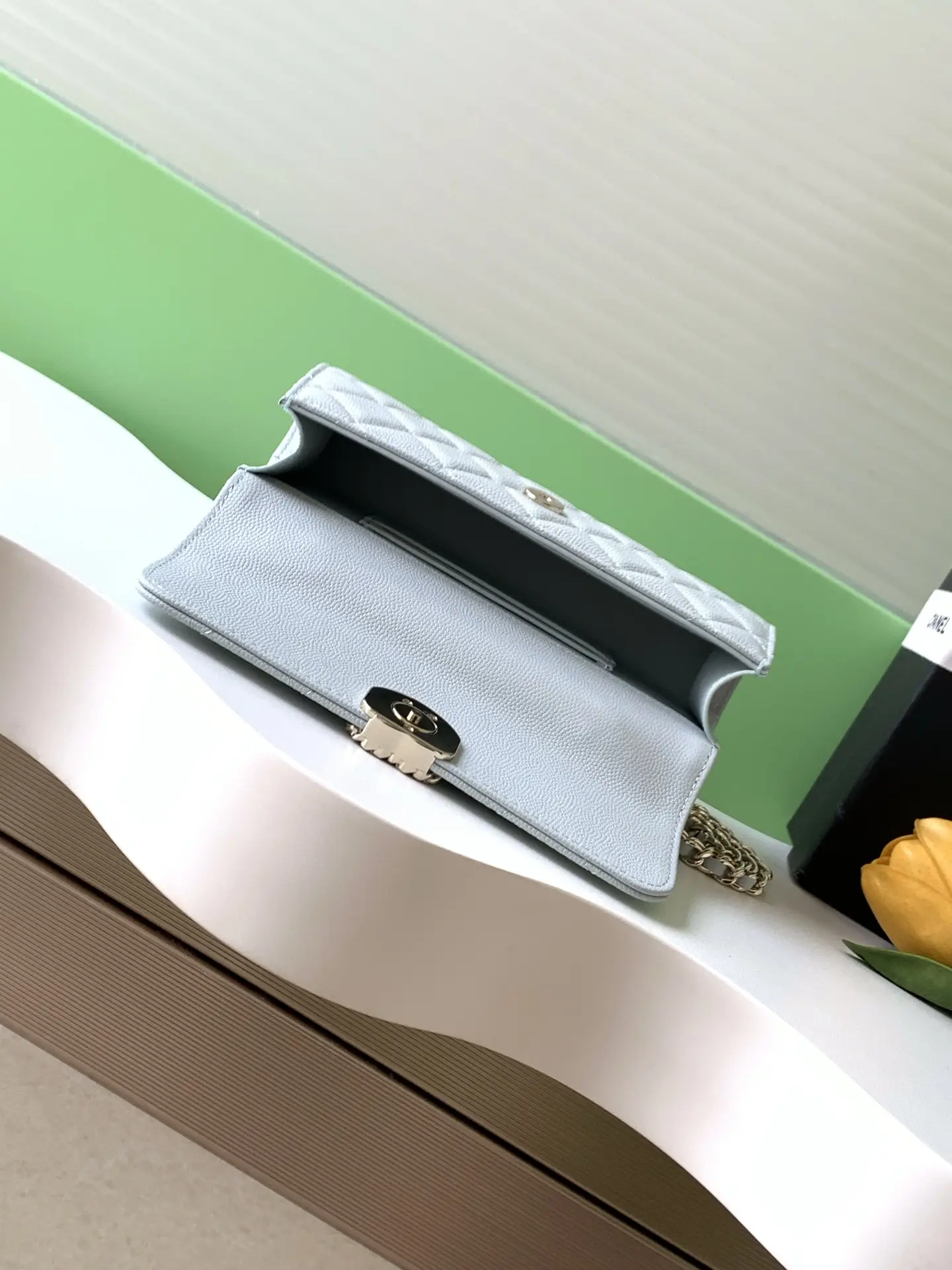 Chanel Kelly Top Handle Bag Blue AP3238