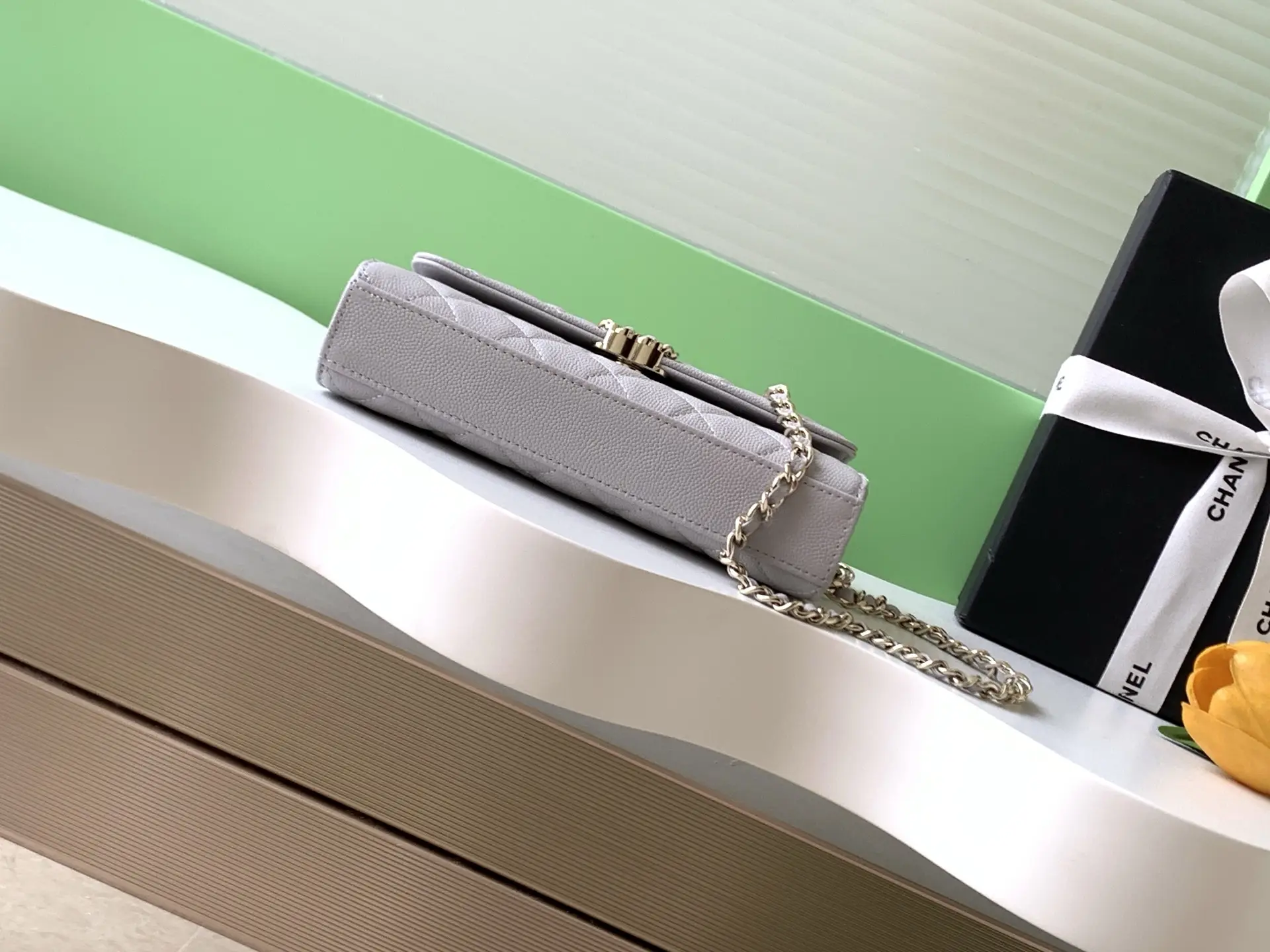 Chanel Kelly Top Handle Bag Grey AP3238