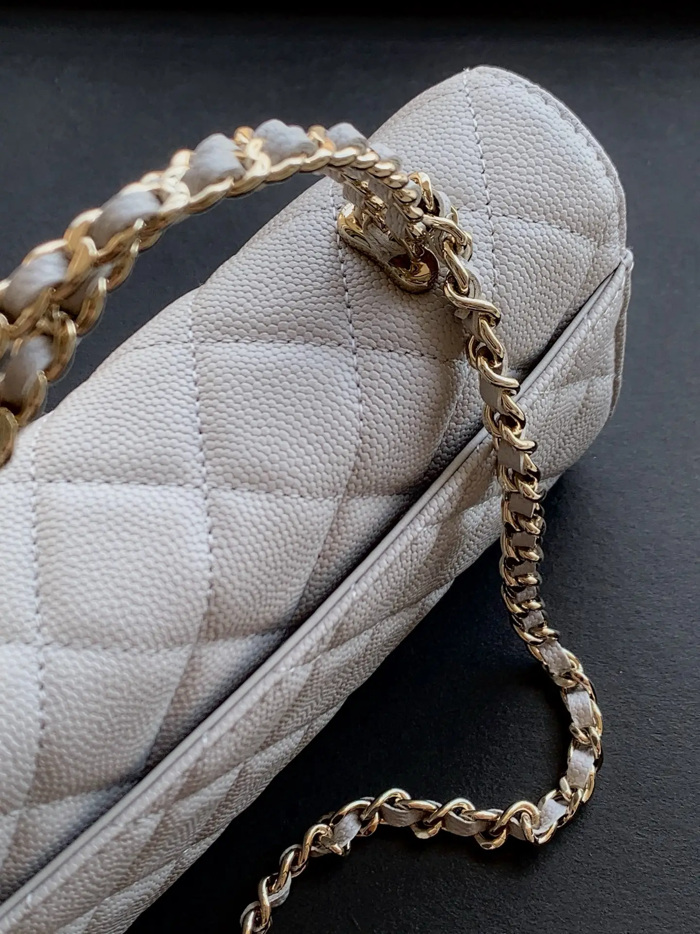 Chanel Kelly Top Handle Bag Grey AP3238