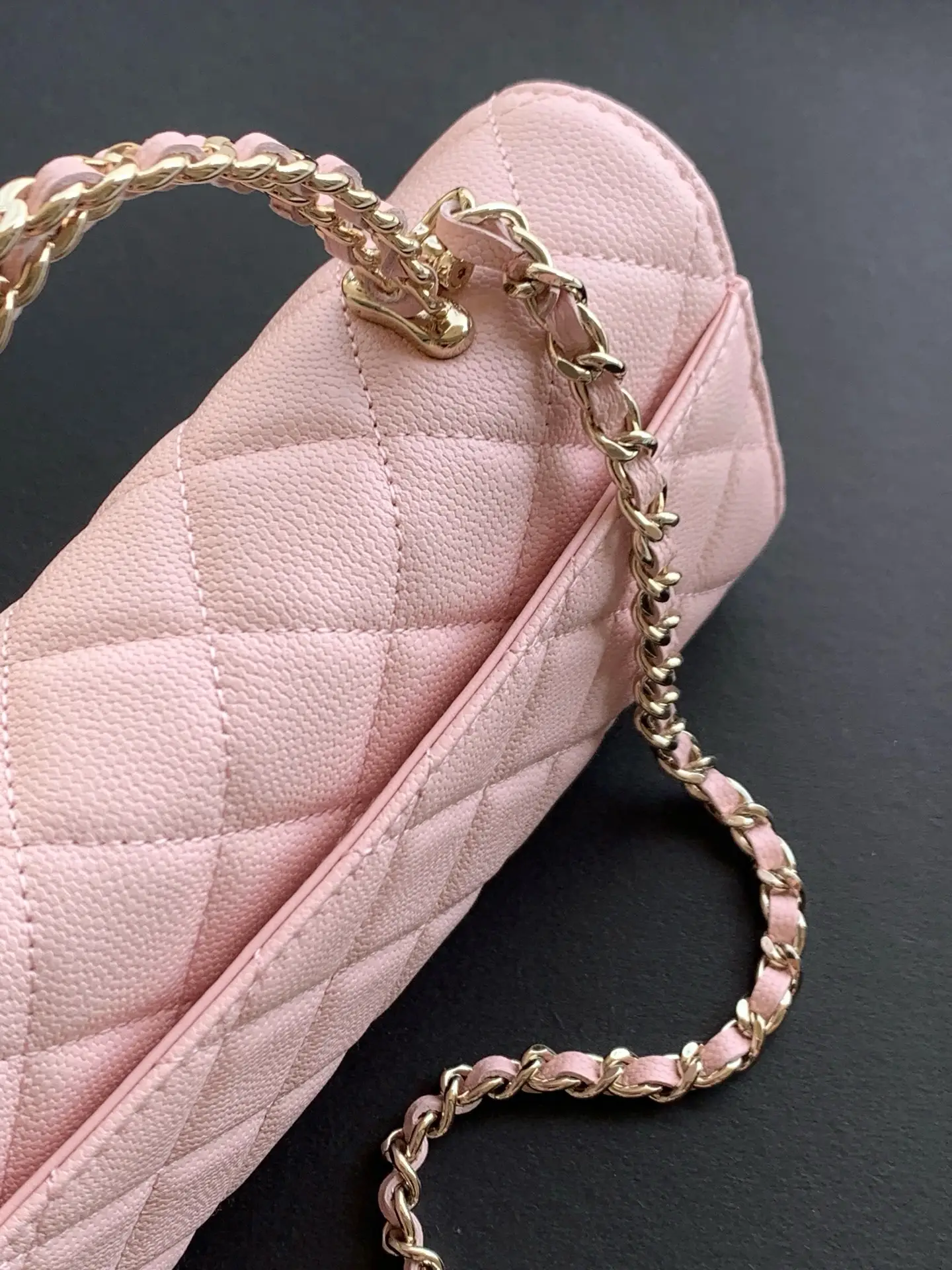Chanel Kelly Top Handle Bag Pink AP3238