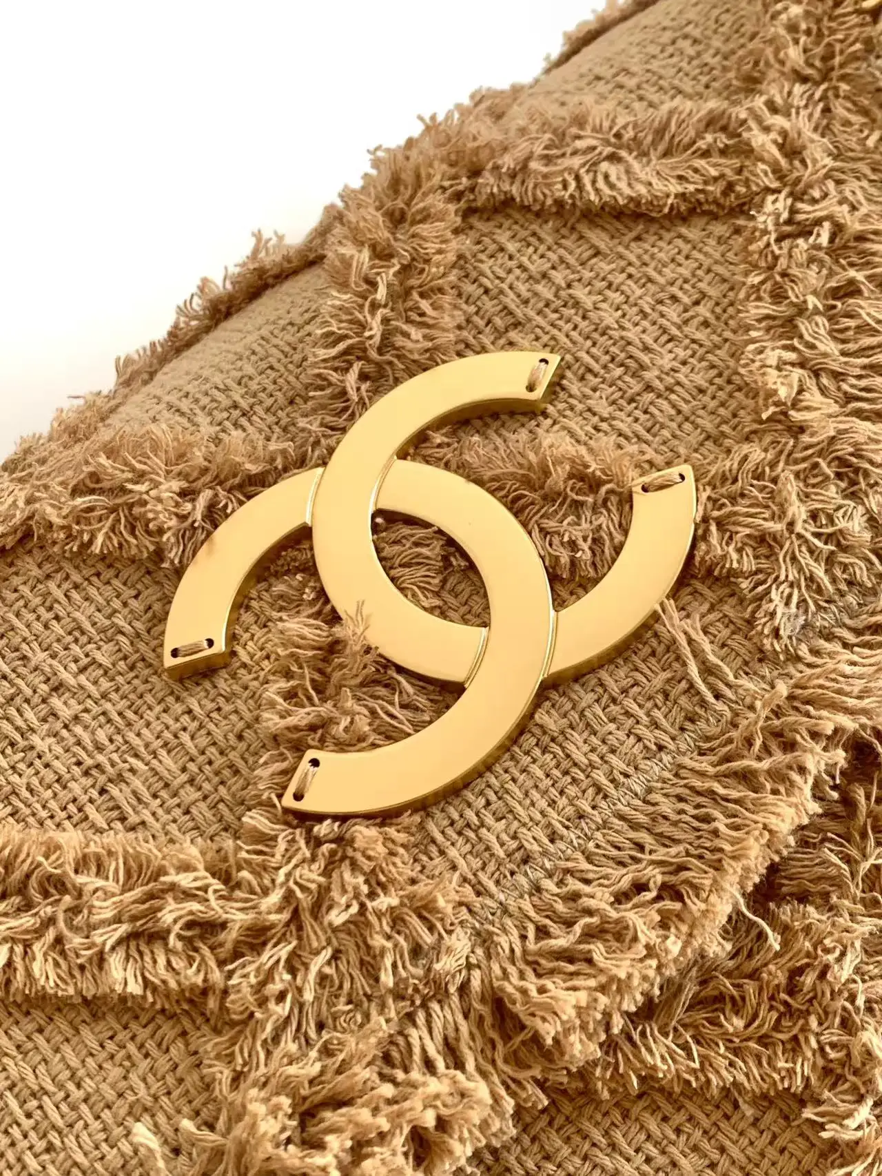 Chanel Medium Vintage Straw Bag