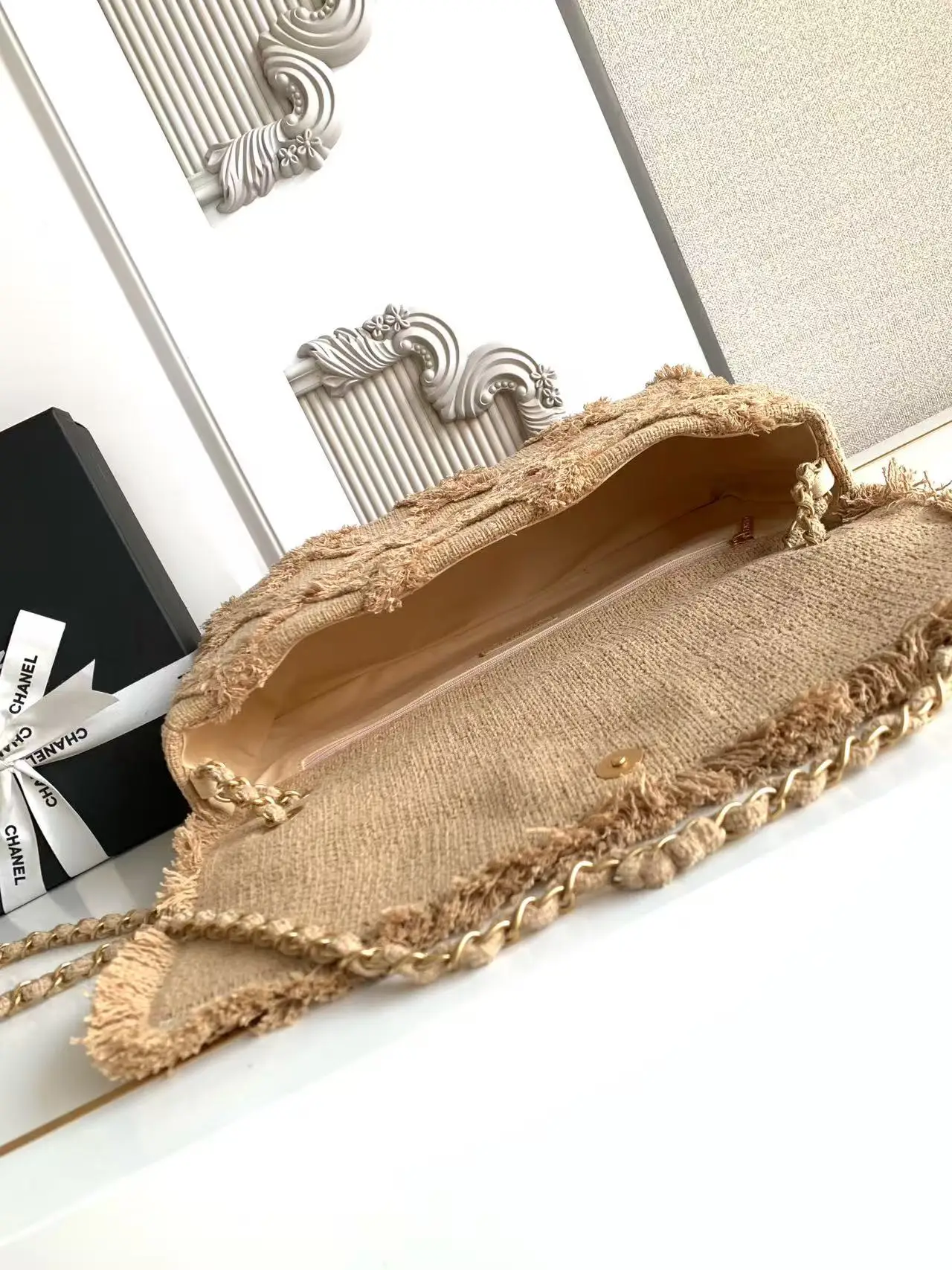 Chanel Medium Vintage Straw Bag