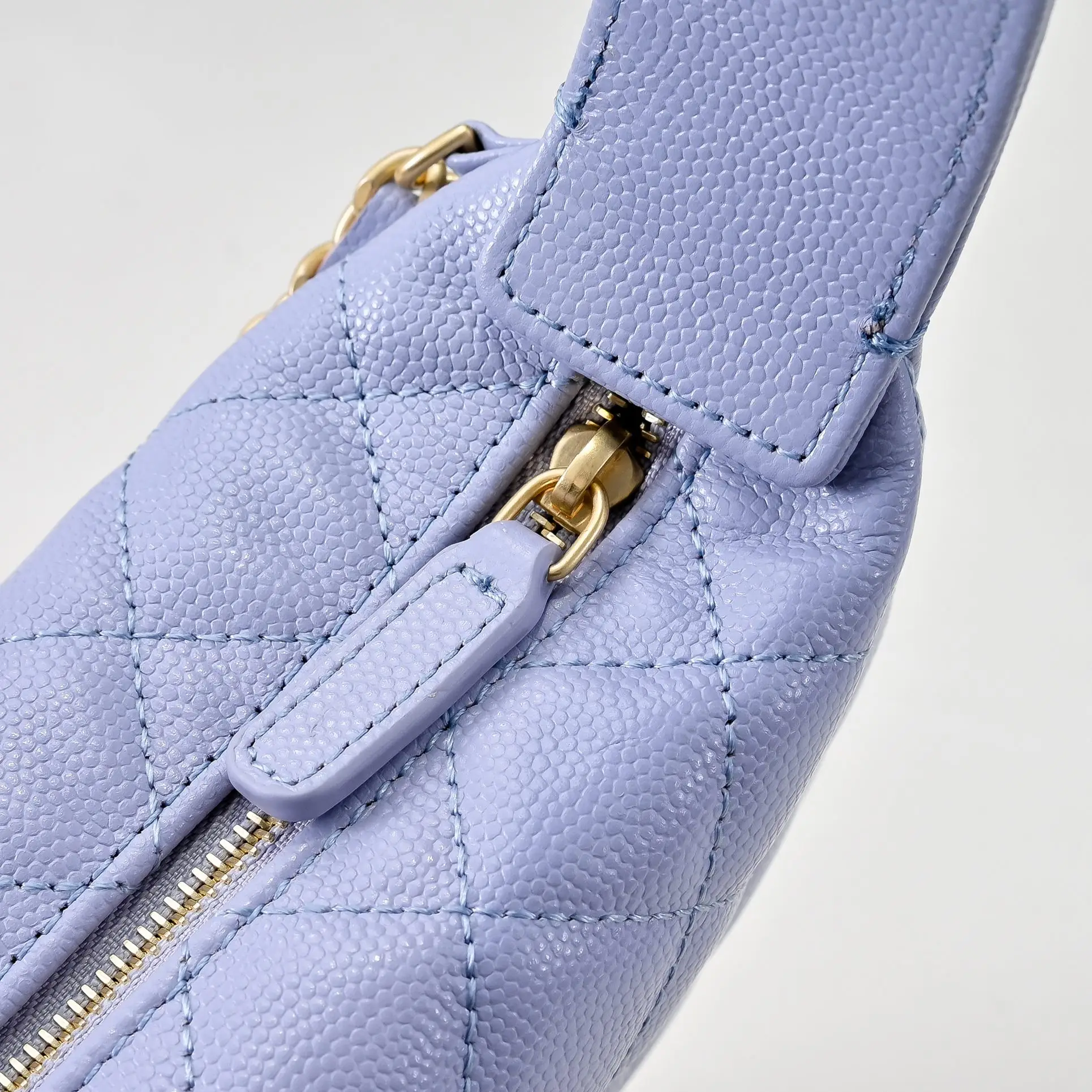 Chanel Pearl Chain Handbag Purple