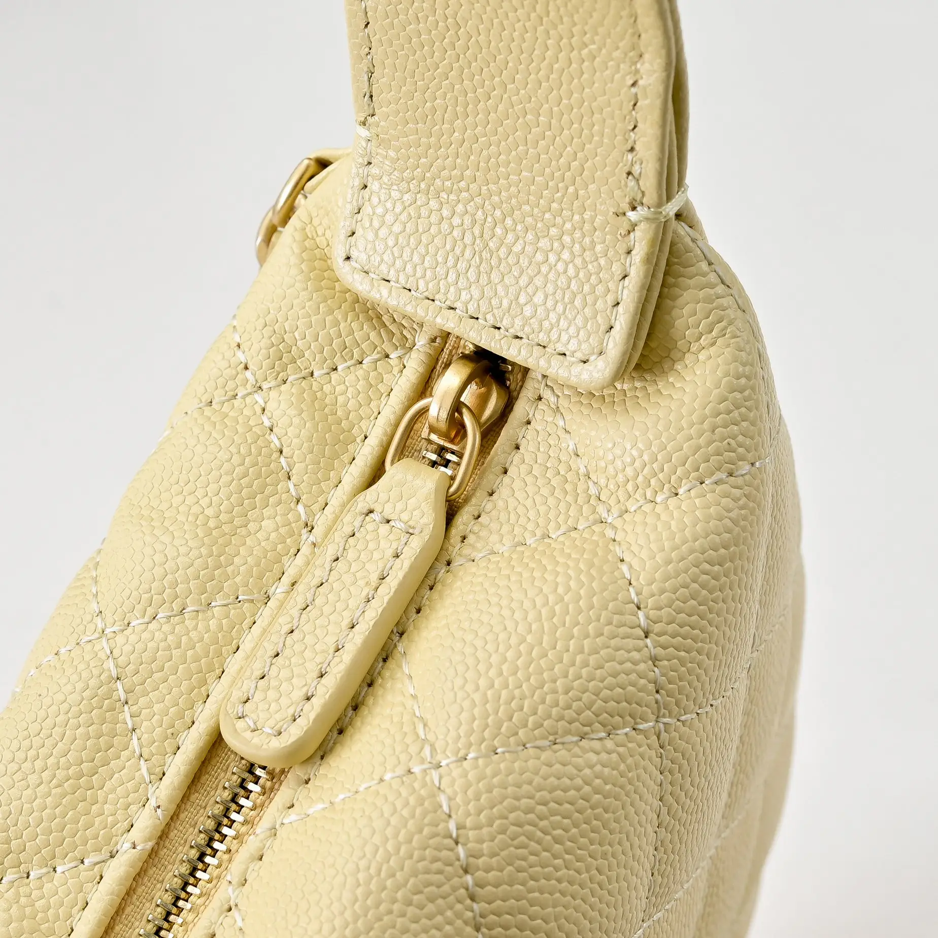 Chanel Pearl Chain Handbag Yellow