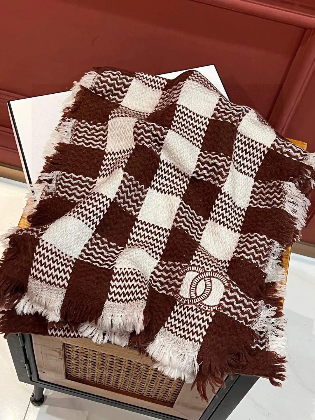 Chanel Scottish lambskin scarf