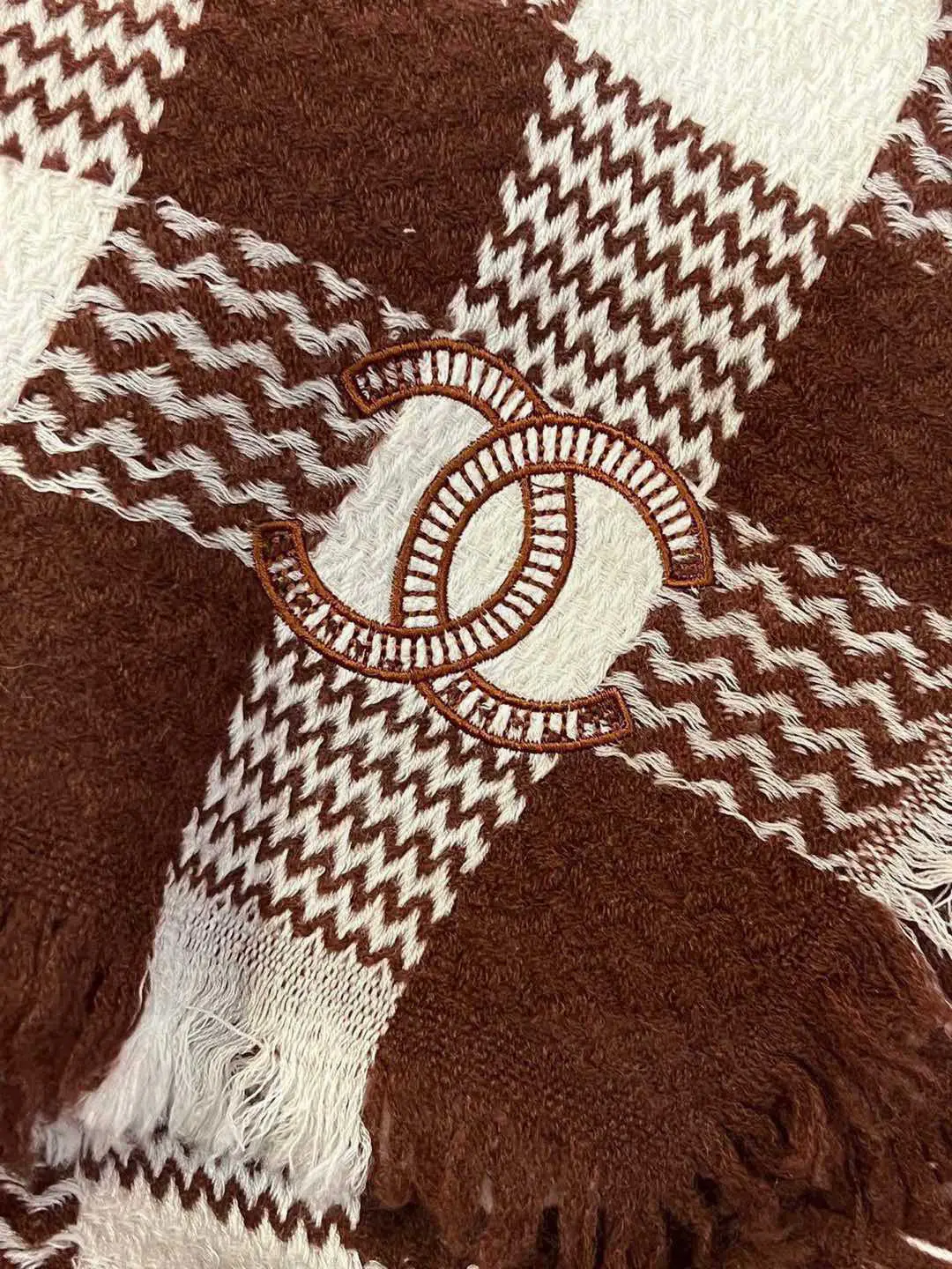 Chanel Scottish lambskin scarf