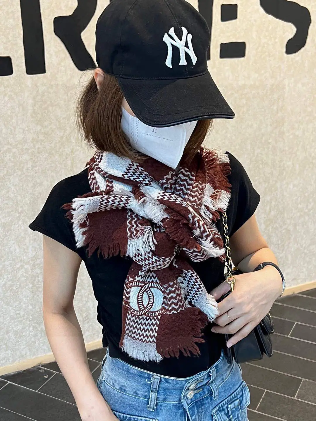 Chanel Scottish lambskin scarf