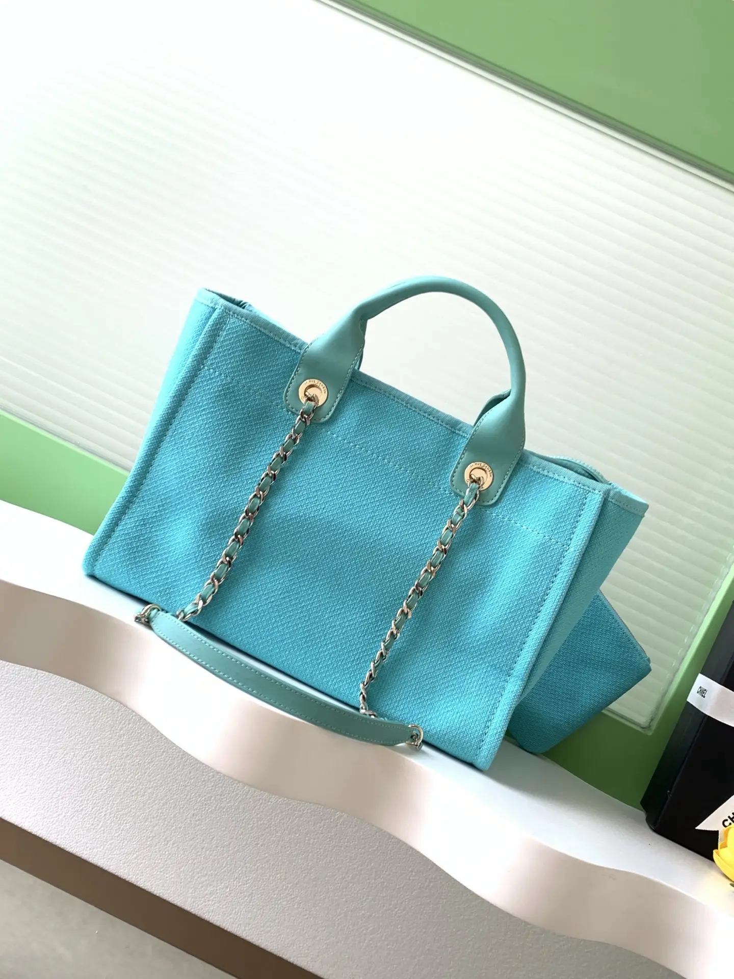 Chanel Shopping Bag Blue