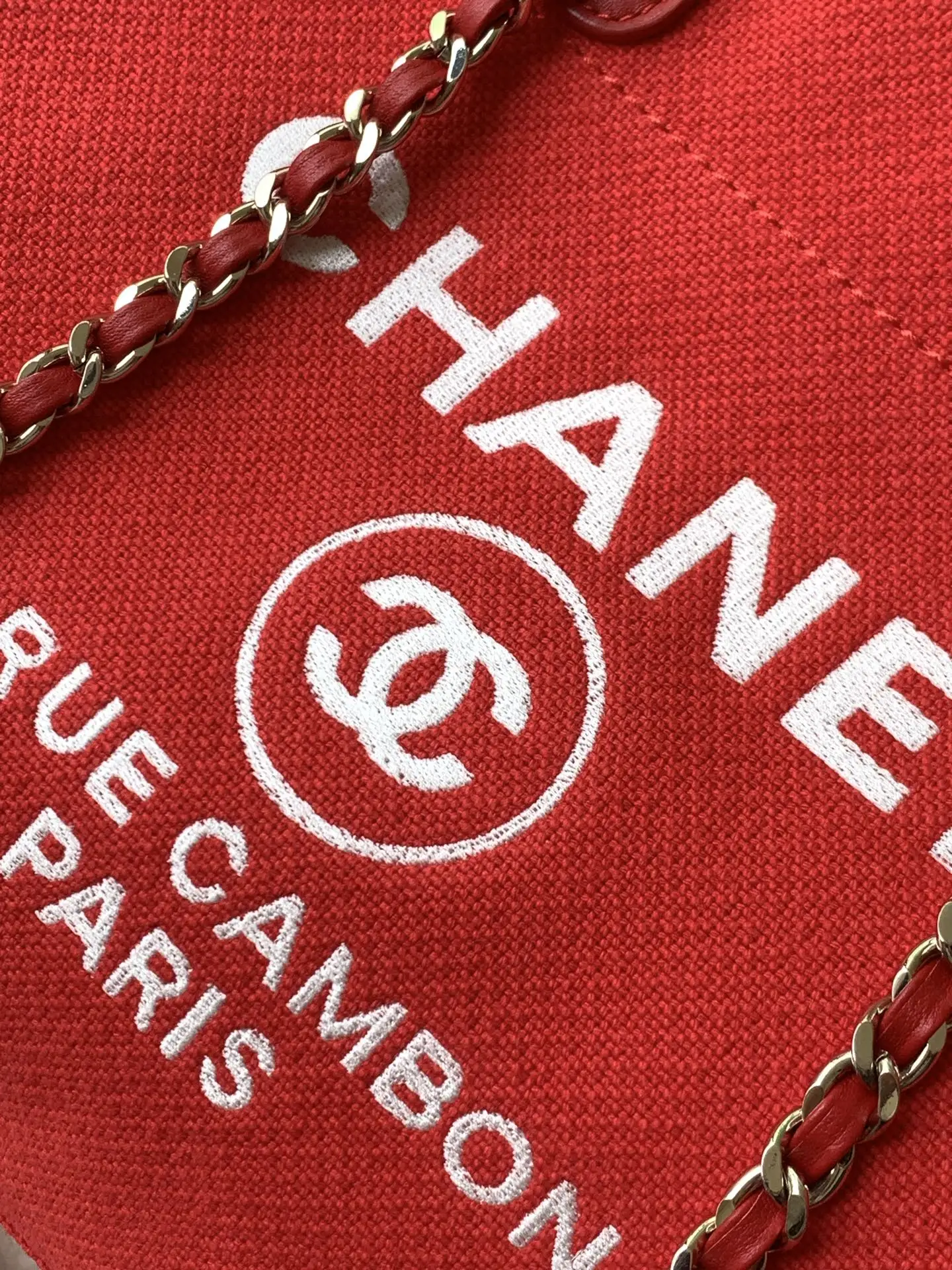 Chanel Shopping Bag Red