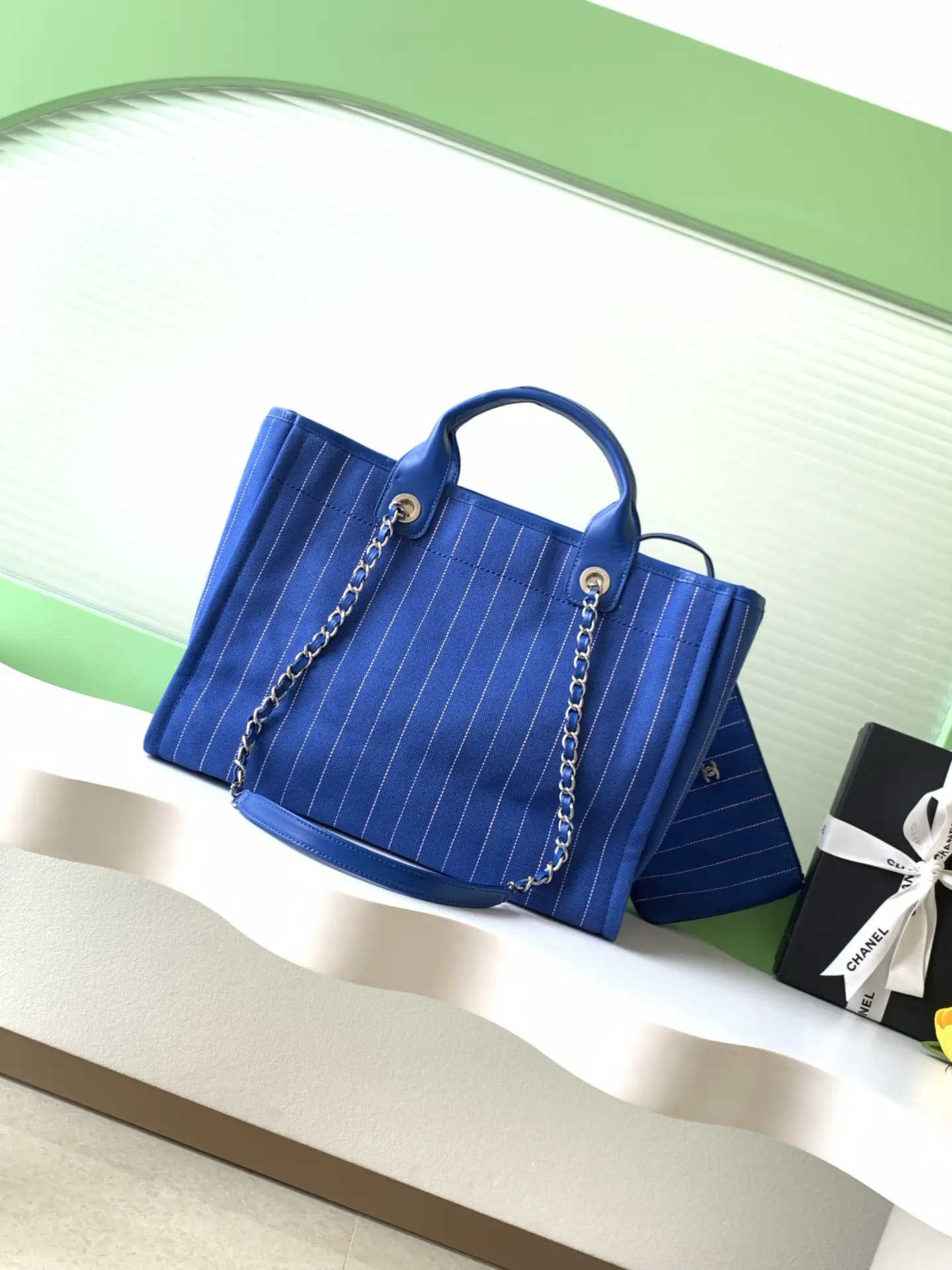 Chanel Shopping Bag Royal Blue