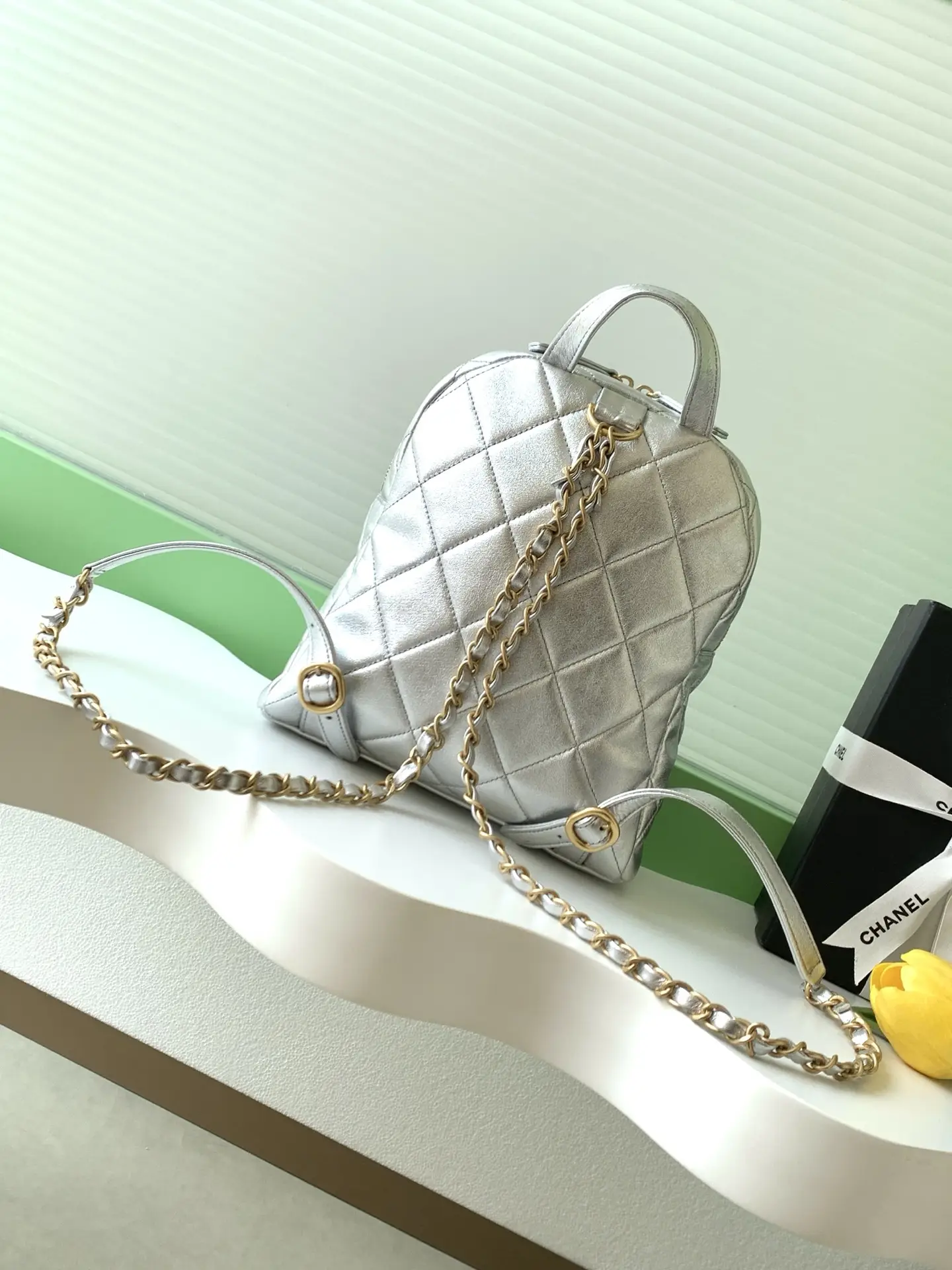 Chanel Small Backpack AS5793 Silver