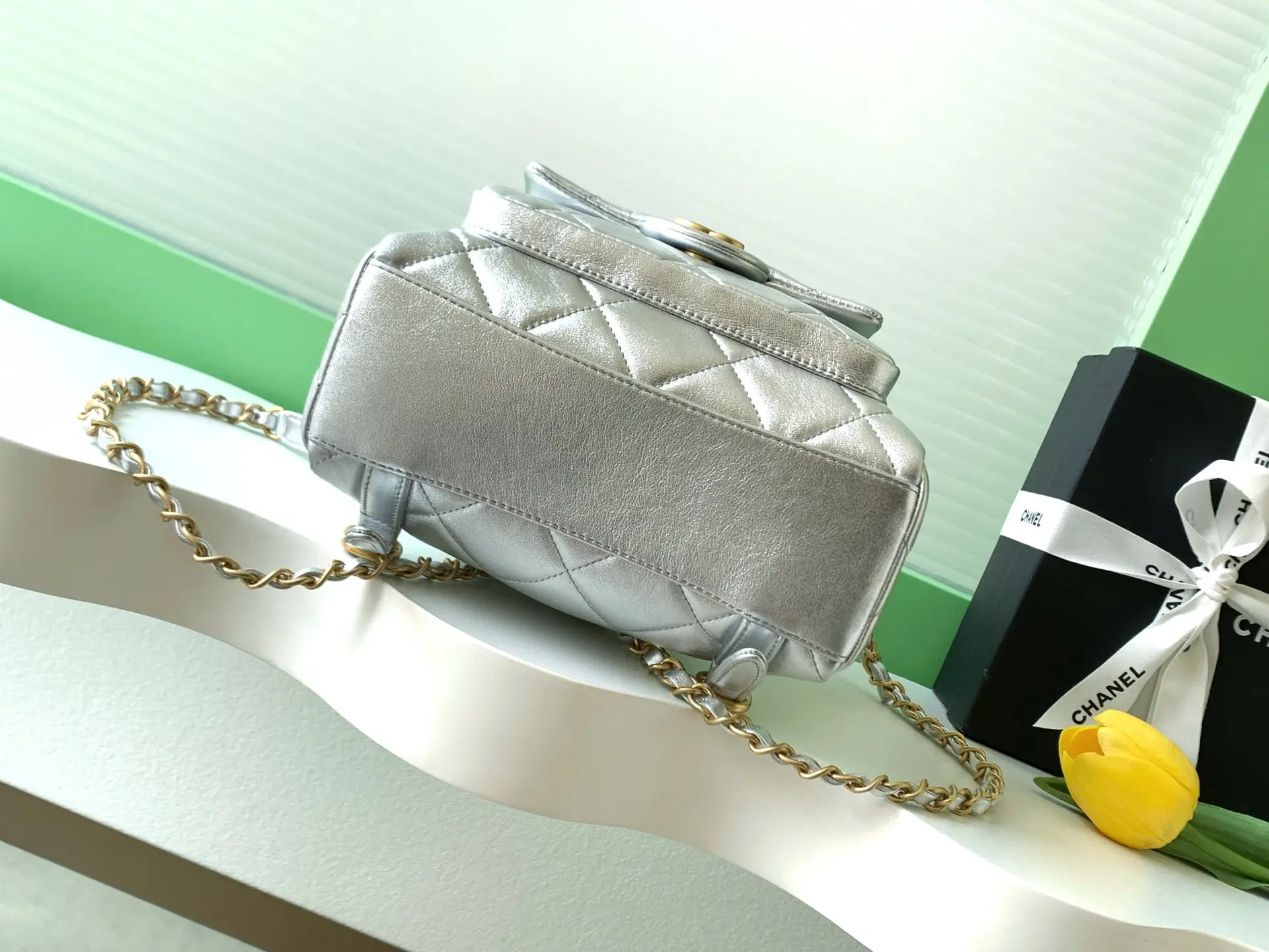 Chanel Small Backpack AS5793 Silver