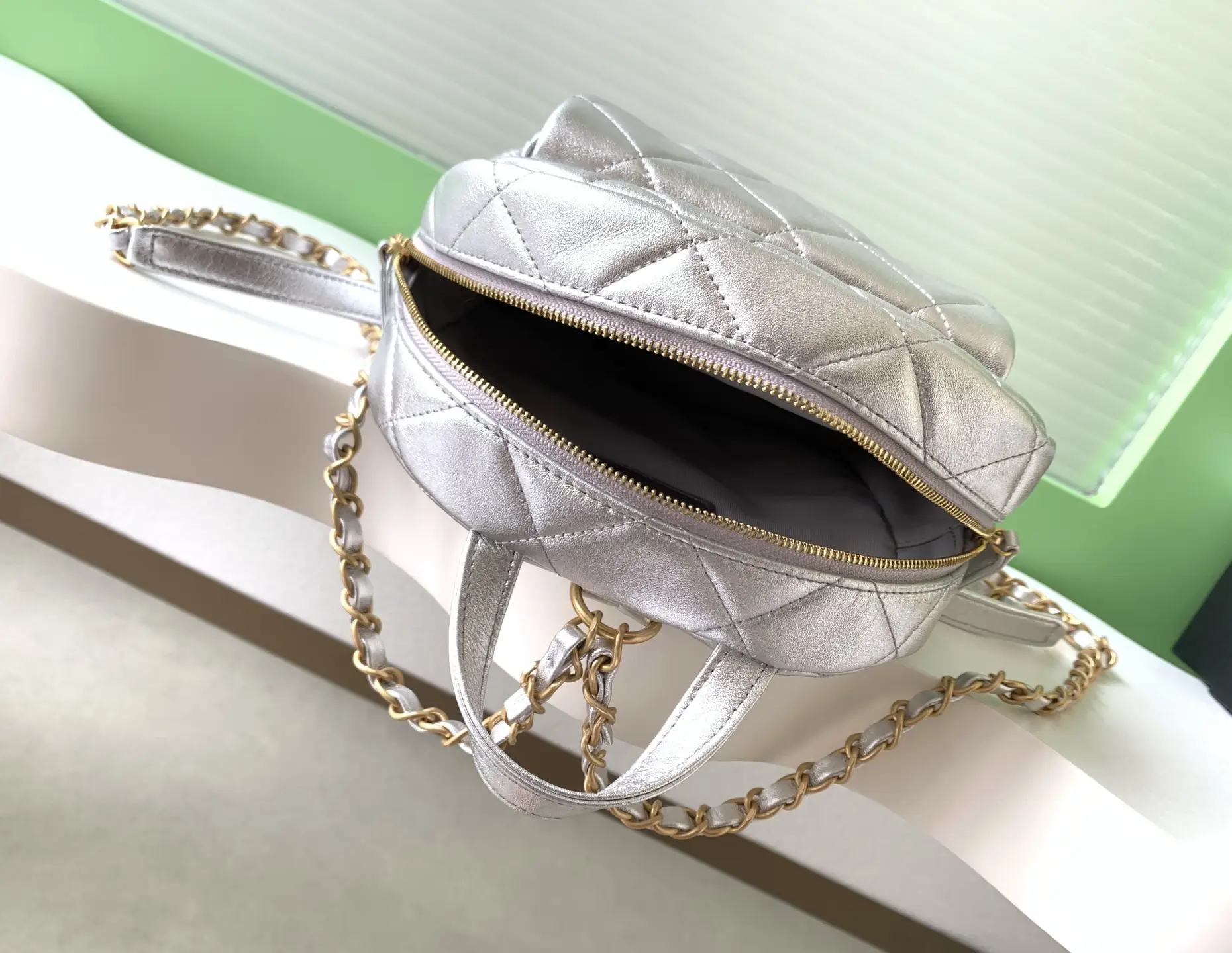 Chanel Small Backpack AS5793 Silver