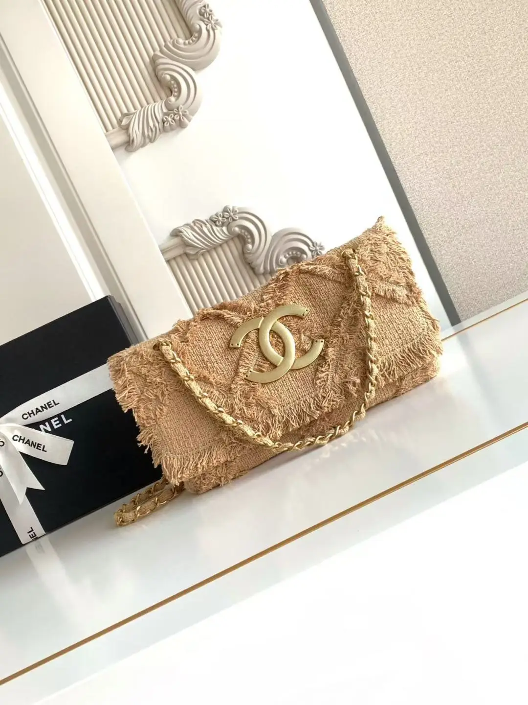 Chanel Small Vintage Straw Bag