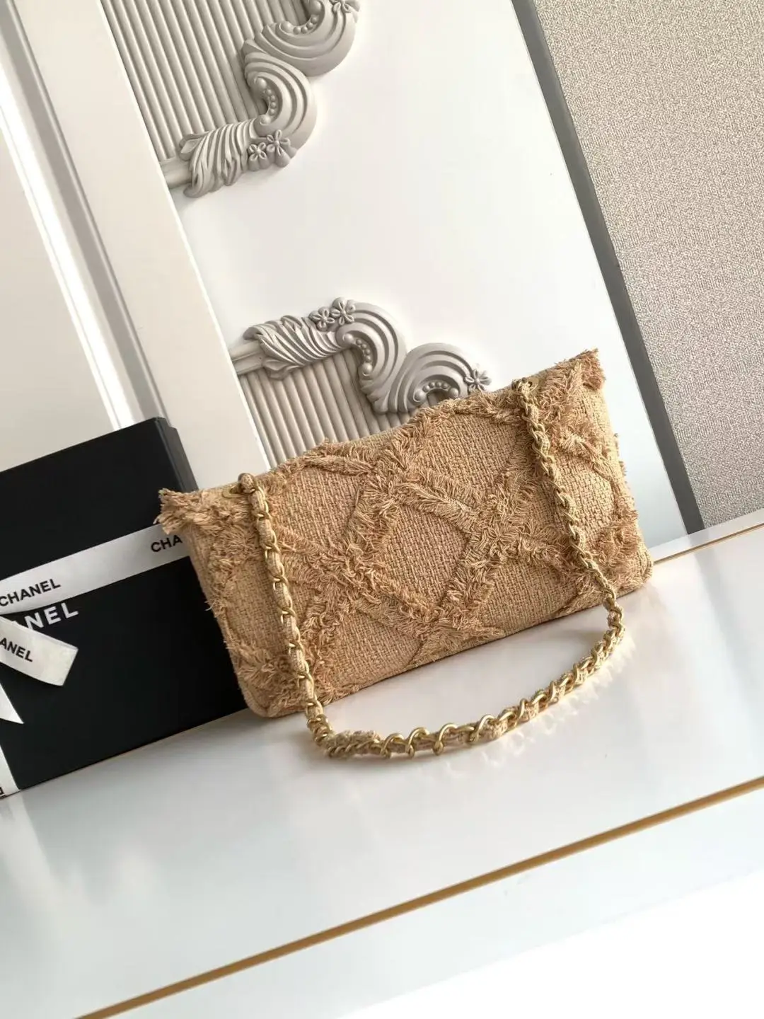 Chanel Small Vintage Straw Bag