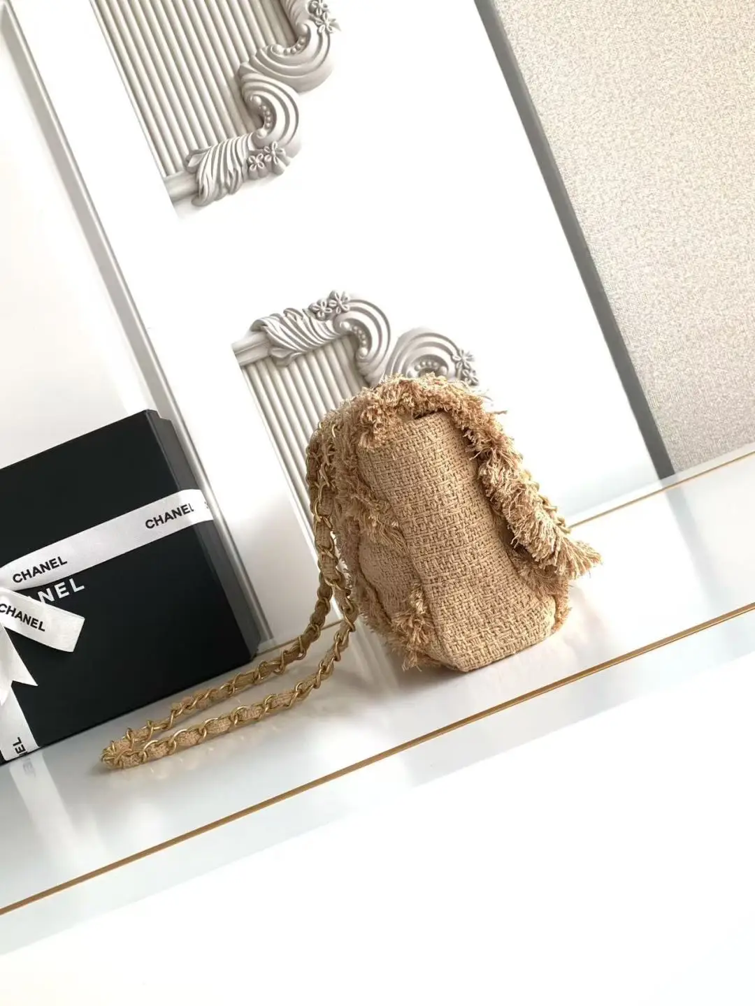 Chanel Small Vintage Straw Bag