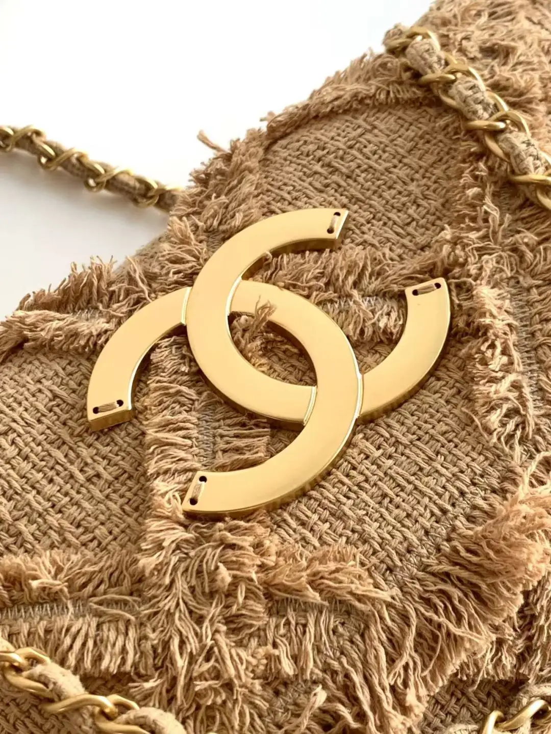 Chanel Small Vintage Straw Bag