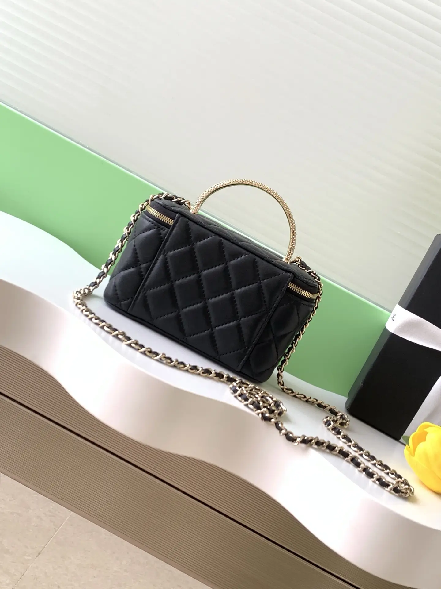 Chanel Vanity Bag with Handle AP4842 Black