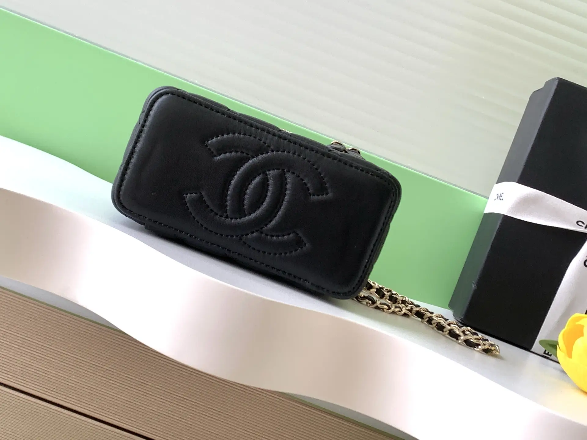 Chanel Vanity Bag with Handle AP4842 Black