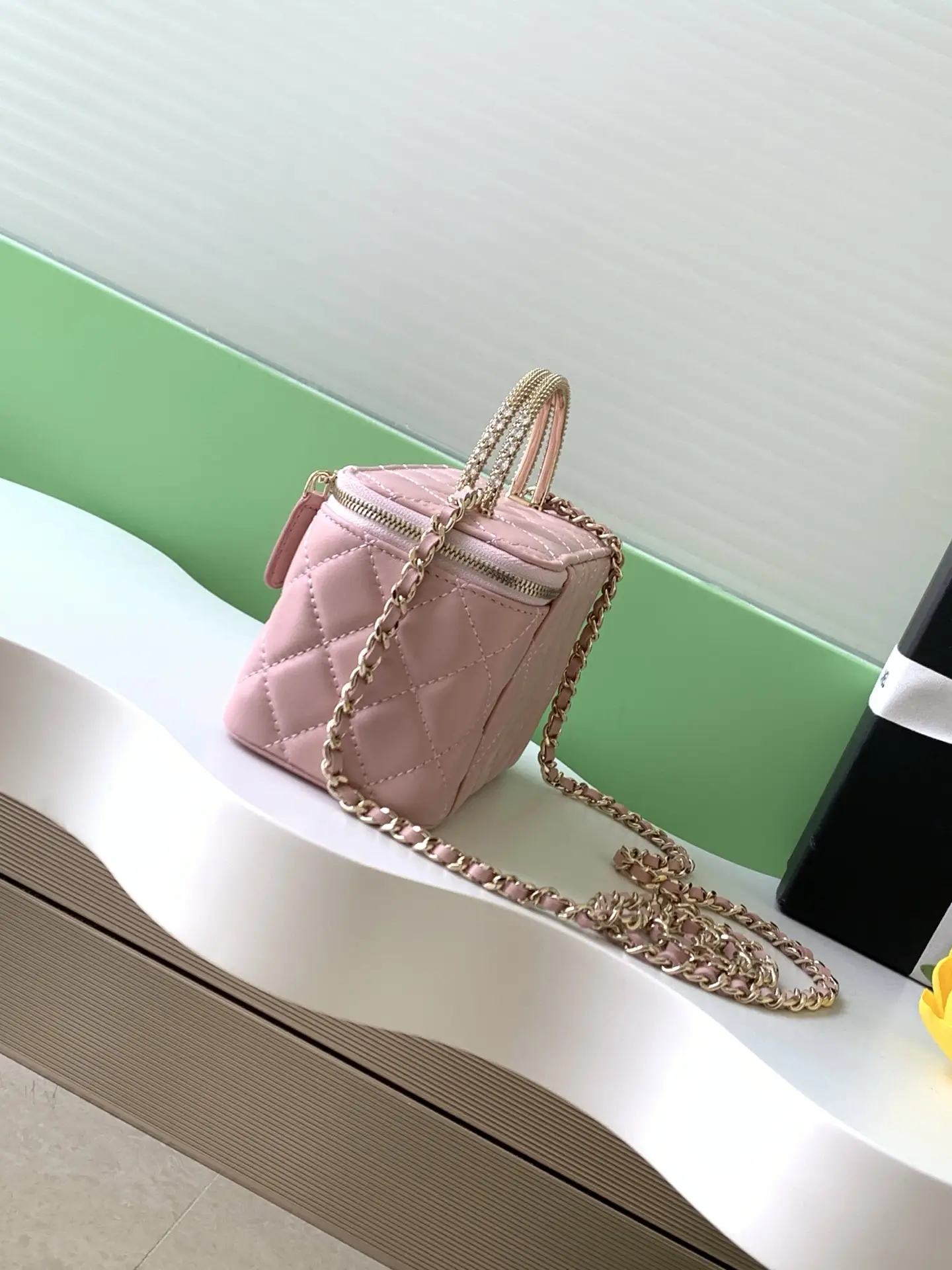 Chanel Vanity Bag with Handle AP4842 Pink
