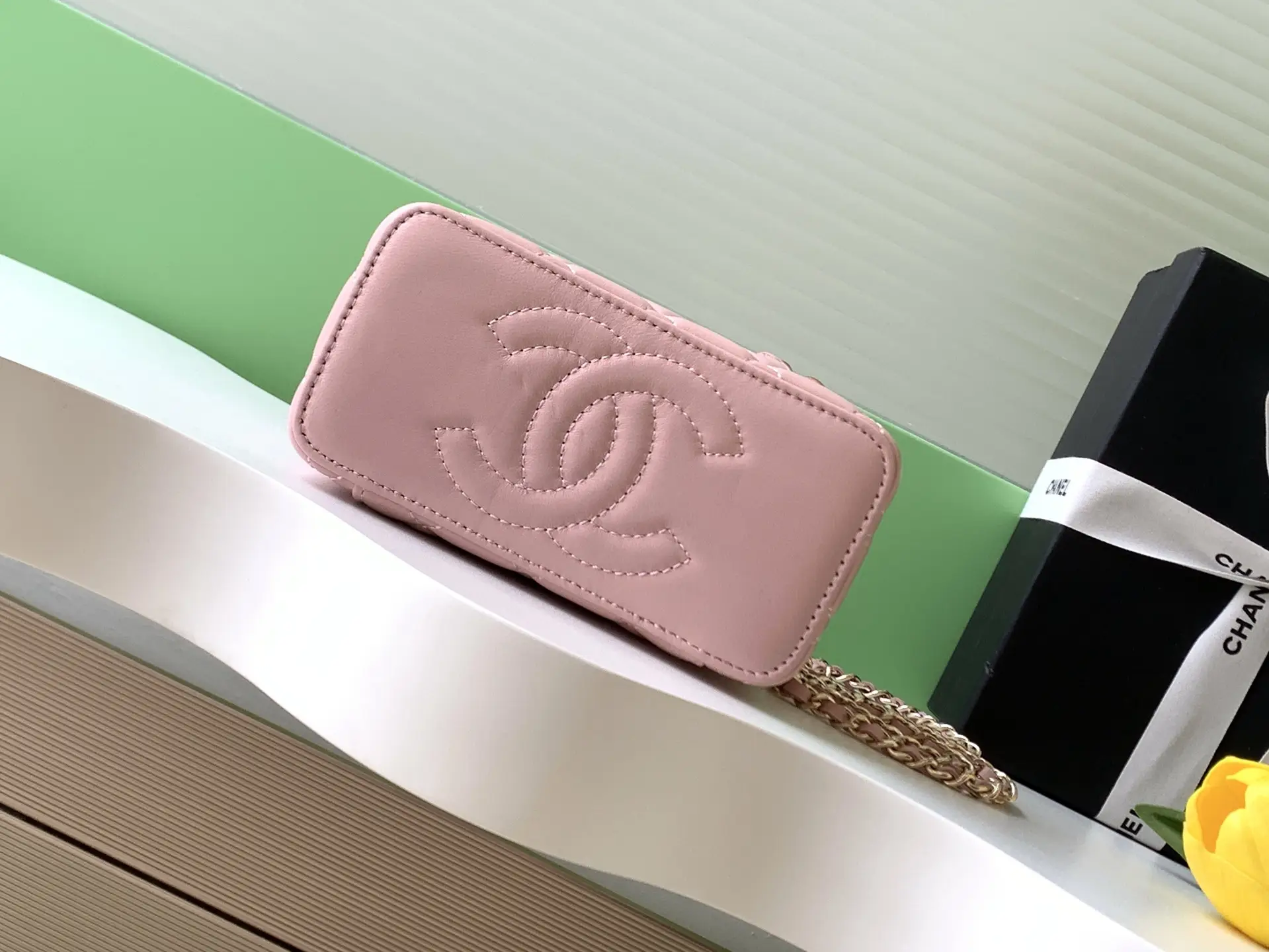 Chanel Vanity Bag with Handle AP4842 Pink
