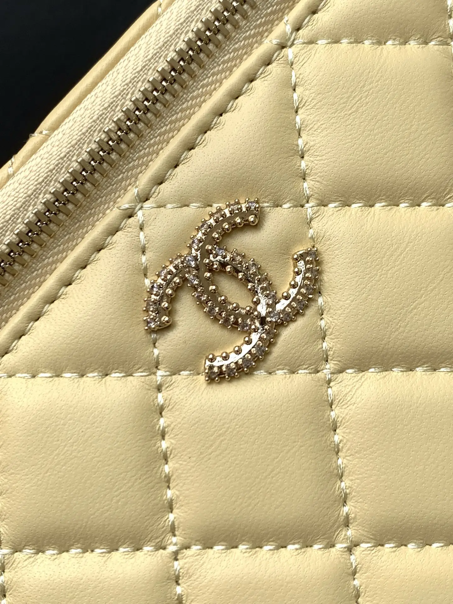 Chanel Vanity Bag with Handle AP4842 Yellow