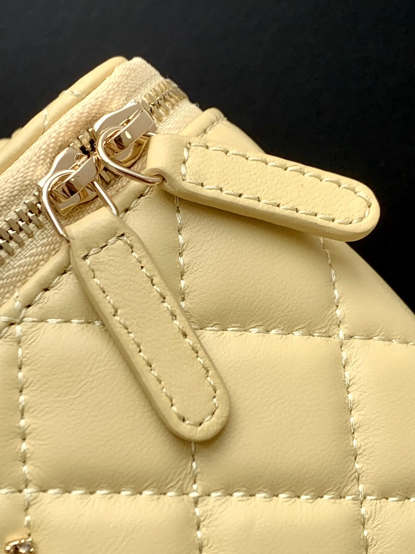 Chanel Vanity Bag with Handle AP4842 Yellow