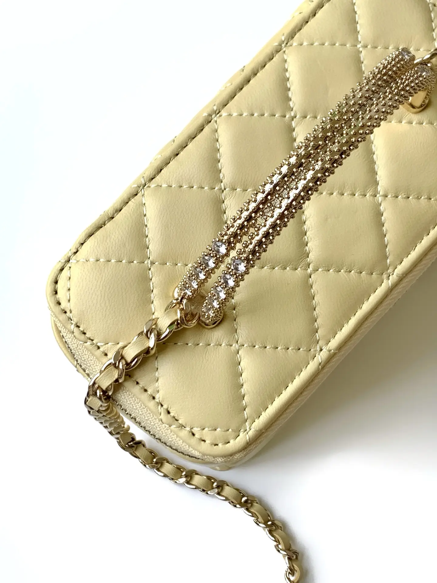 Chanel Vanity Bag with Handle AP4842 Yellow