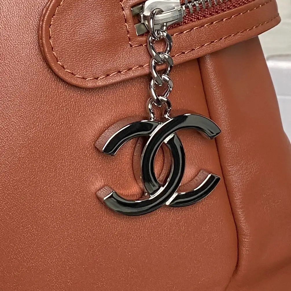 Chanel Vintage Graffiti Tote Bag Brown