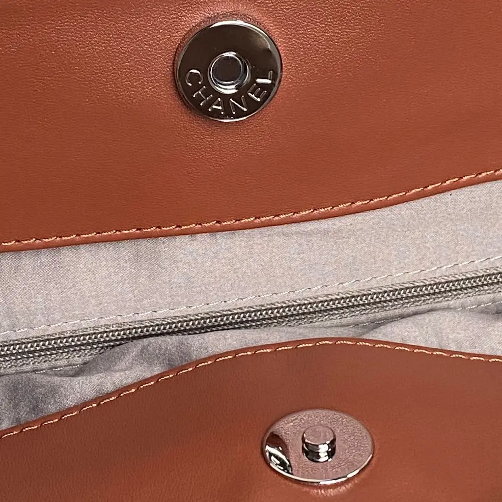 Chanel Vintage Graffiti Tote Bag Brown