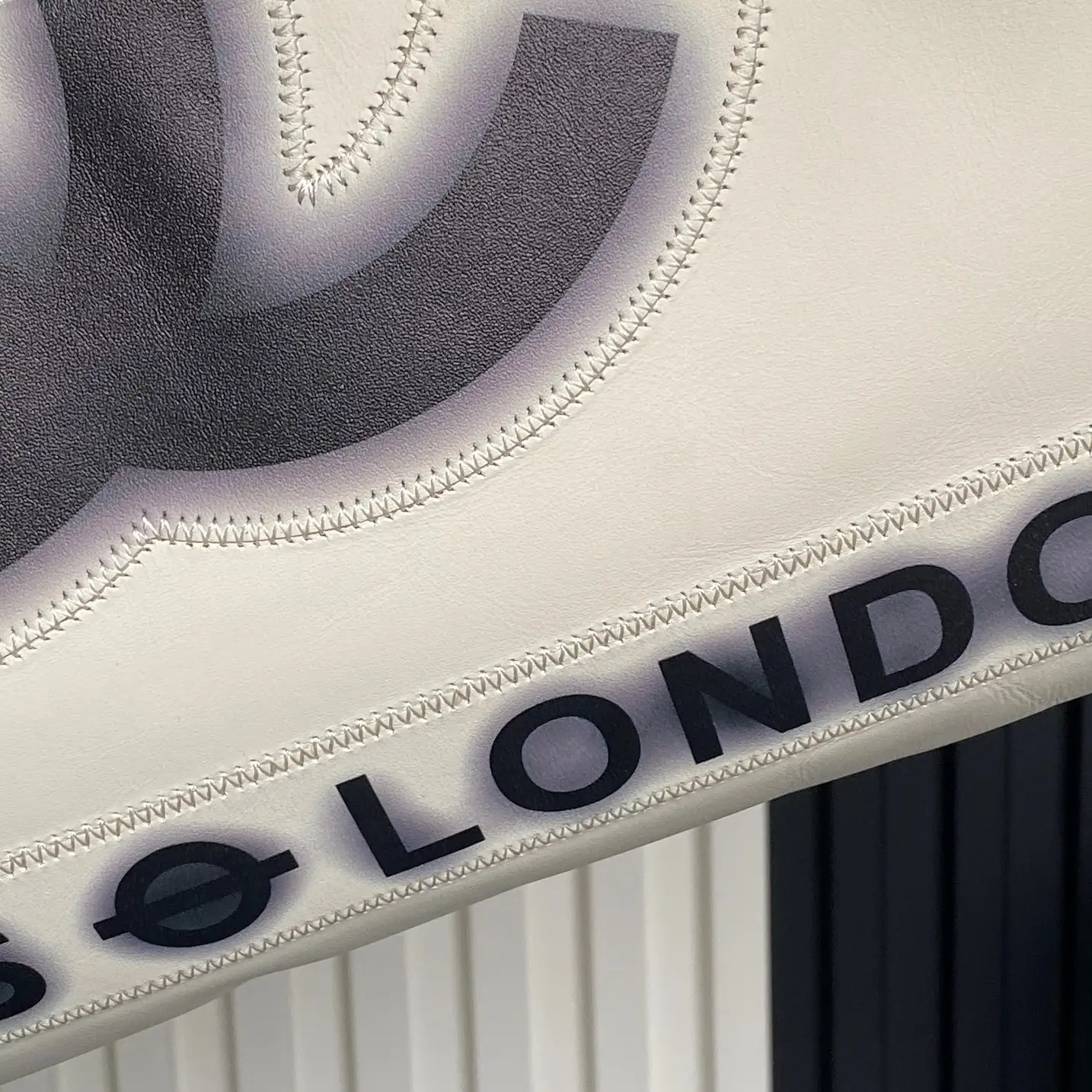 Chanel Vintage Graffiti Tote Bag White