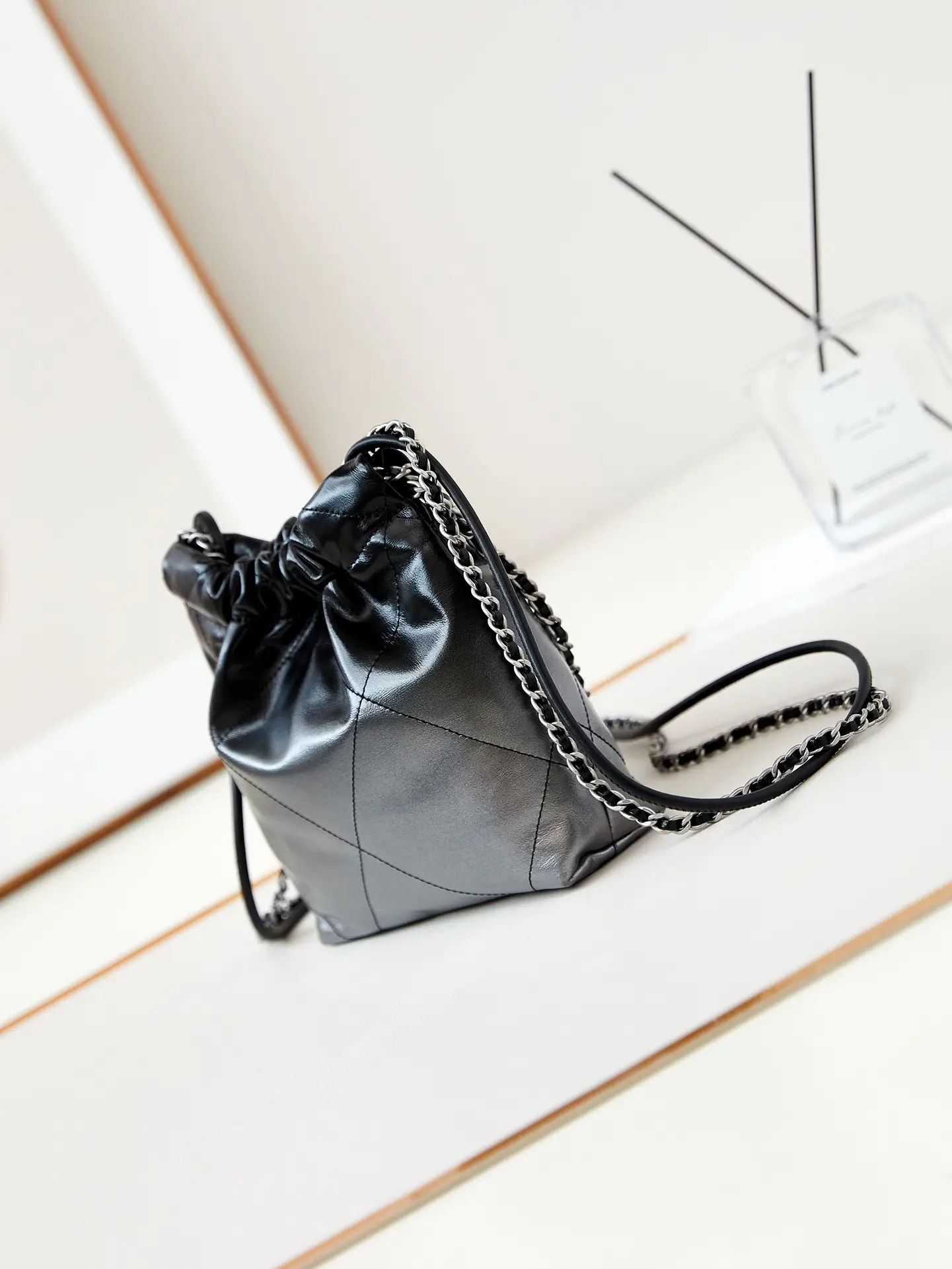 Chanel 22 Mini Handbag AS3980 Black