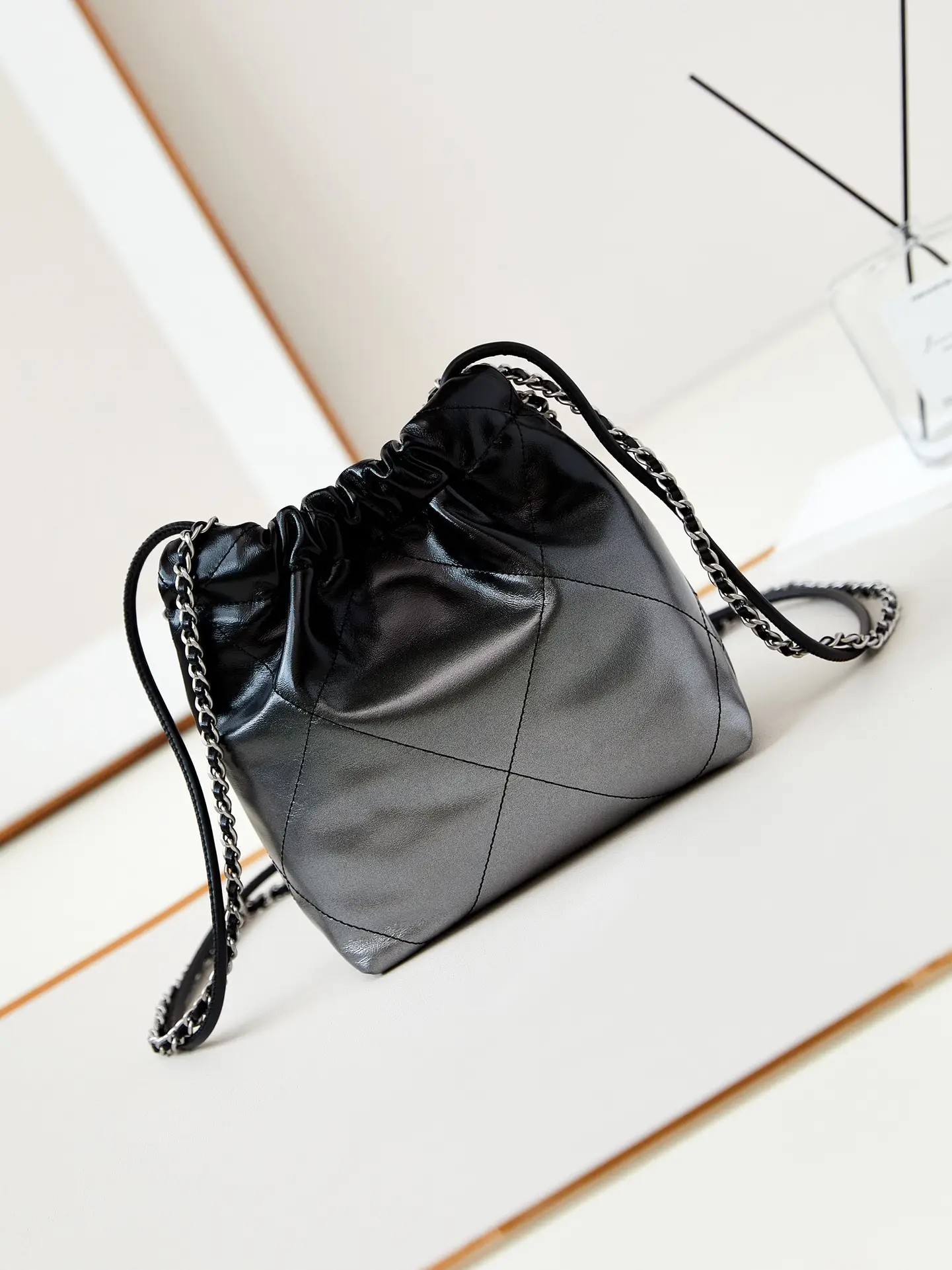 Chanel 22 Mini Handbag AS3980 Black