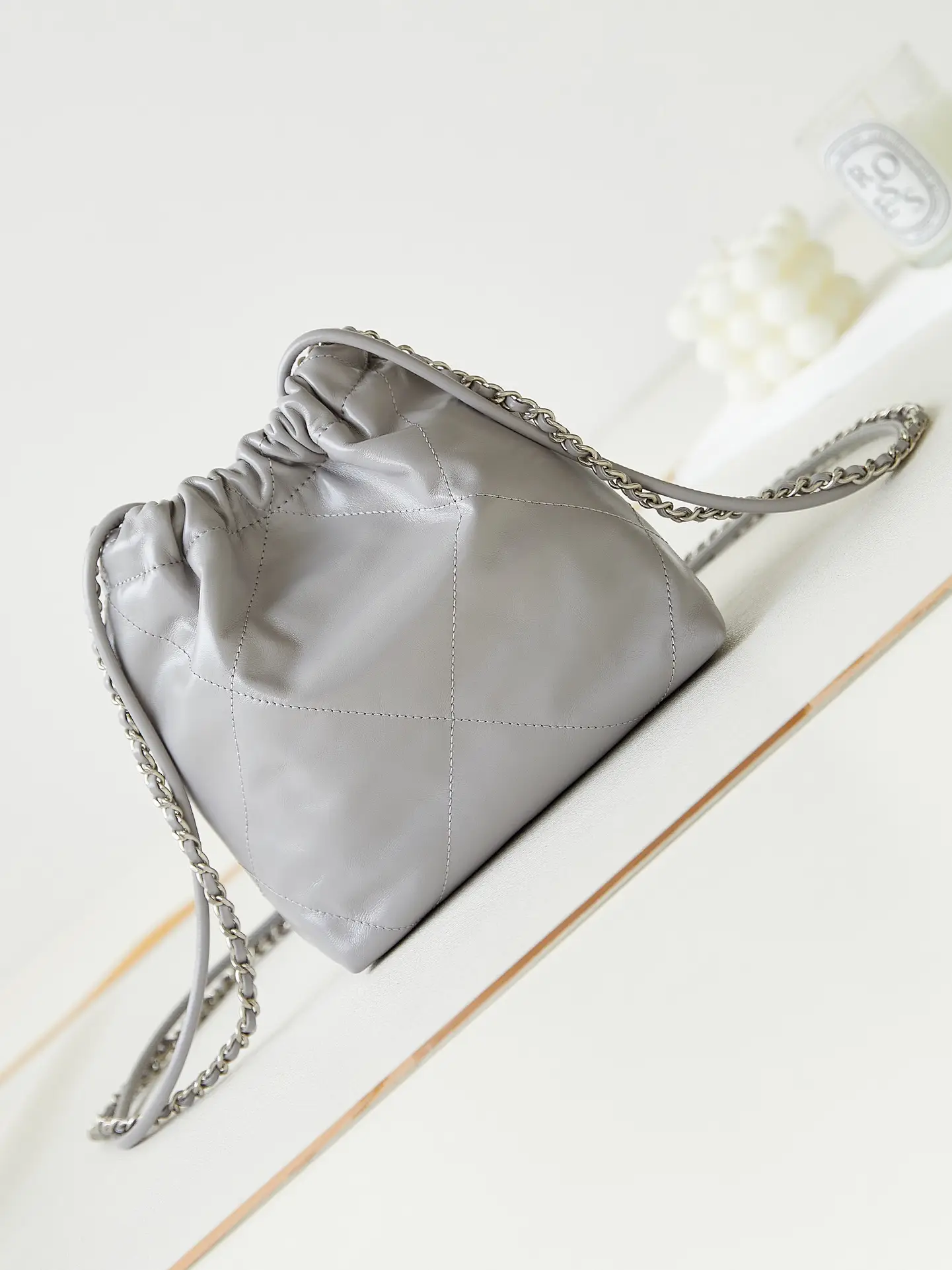 Chanel 22 Mini Handbag AS3980 Gray