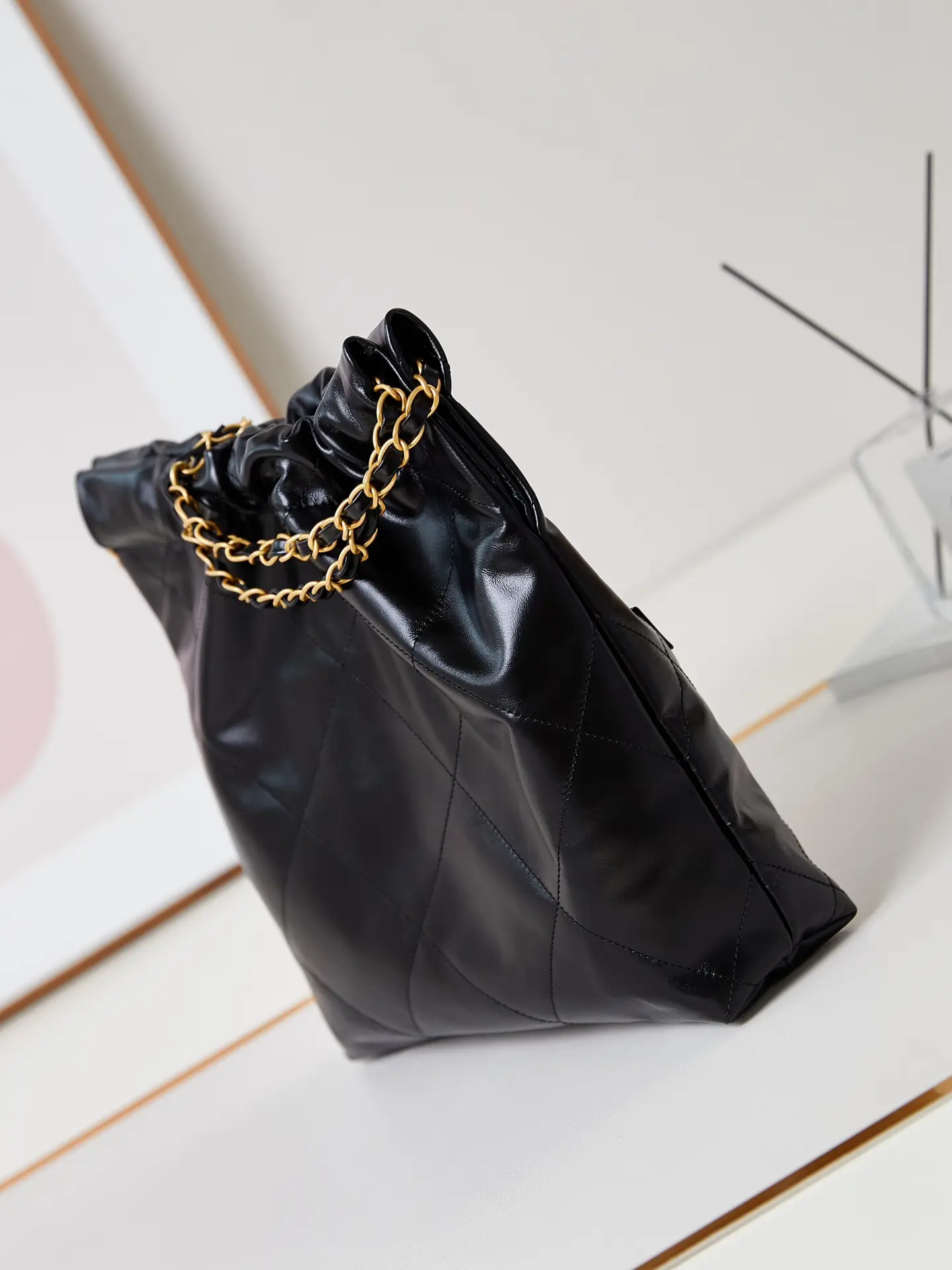 Chanel 22 Small Handbag AS3260 Black