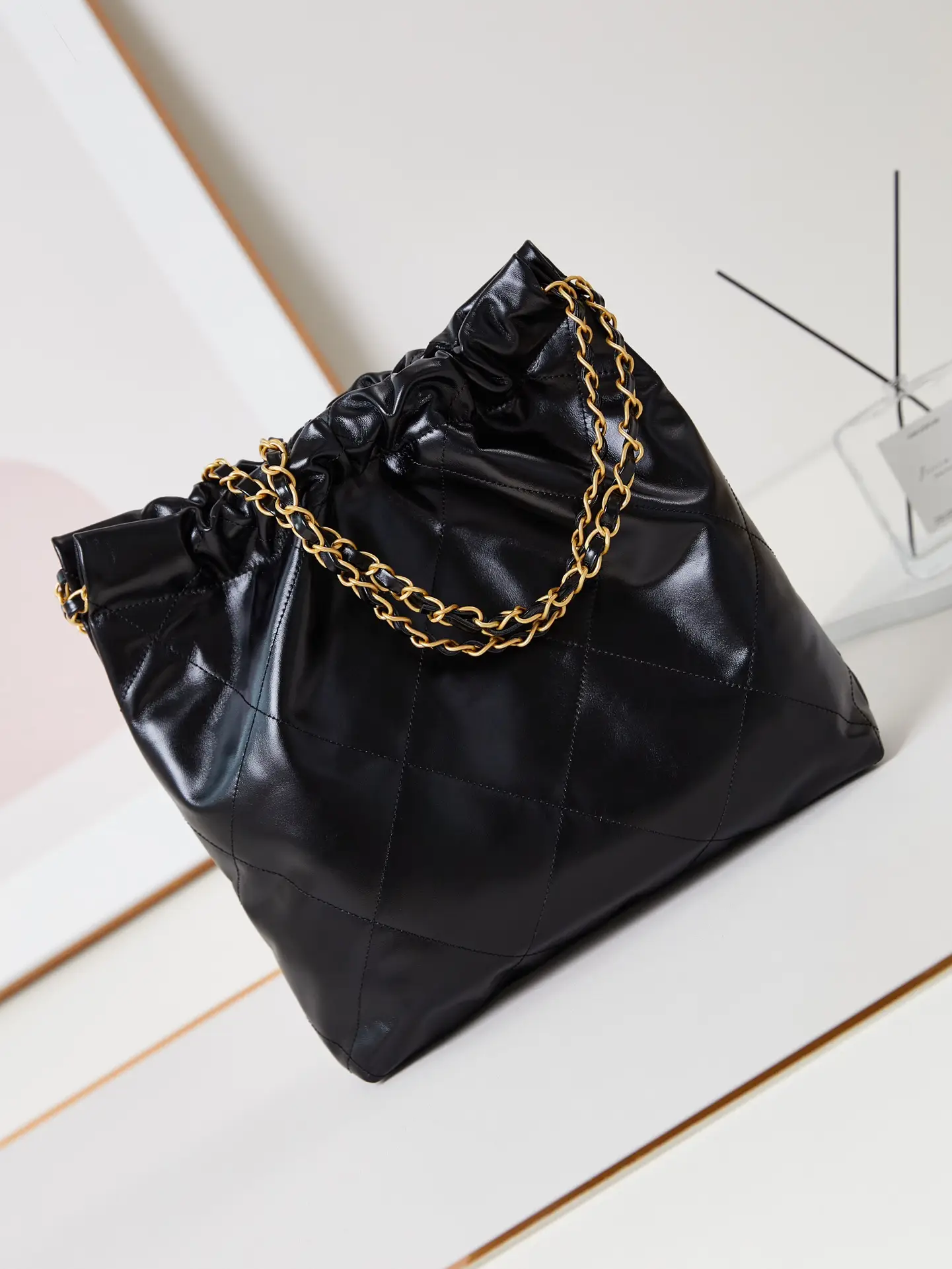 Chanel 22 Small Handbag AS3260 Black