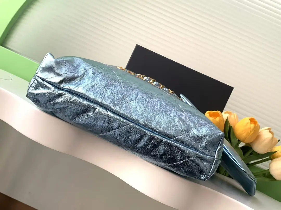 Chanel 22 Small Handbag AS3260 Blue