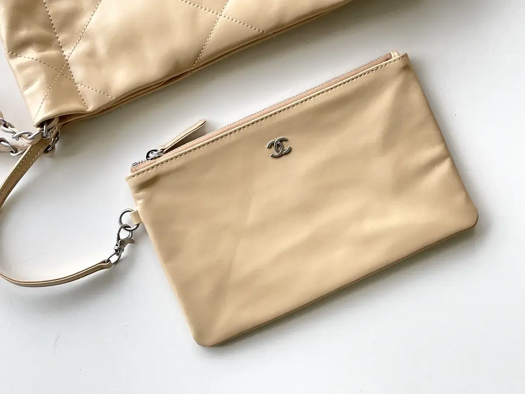 Chanel 22 Small Handbag AS3260 Light Orange