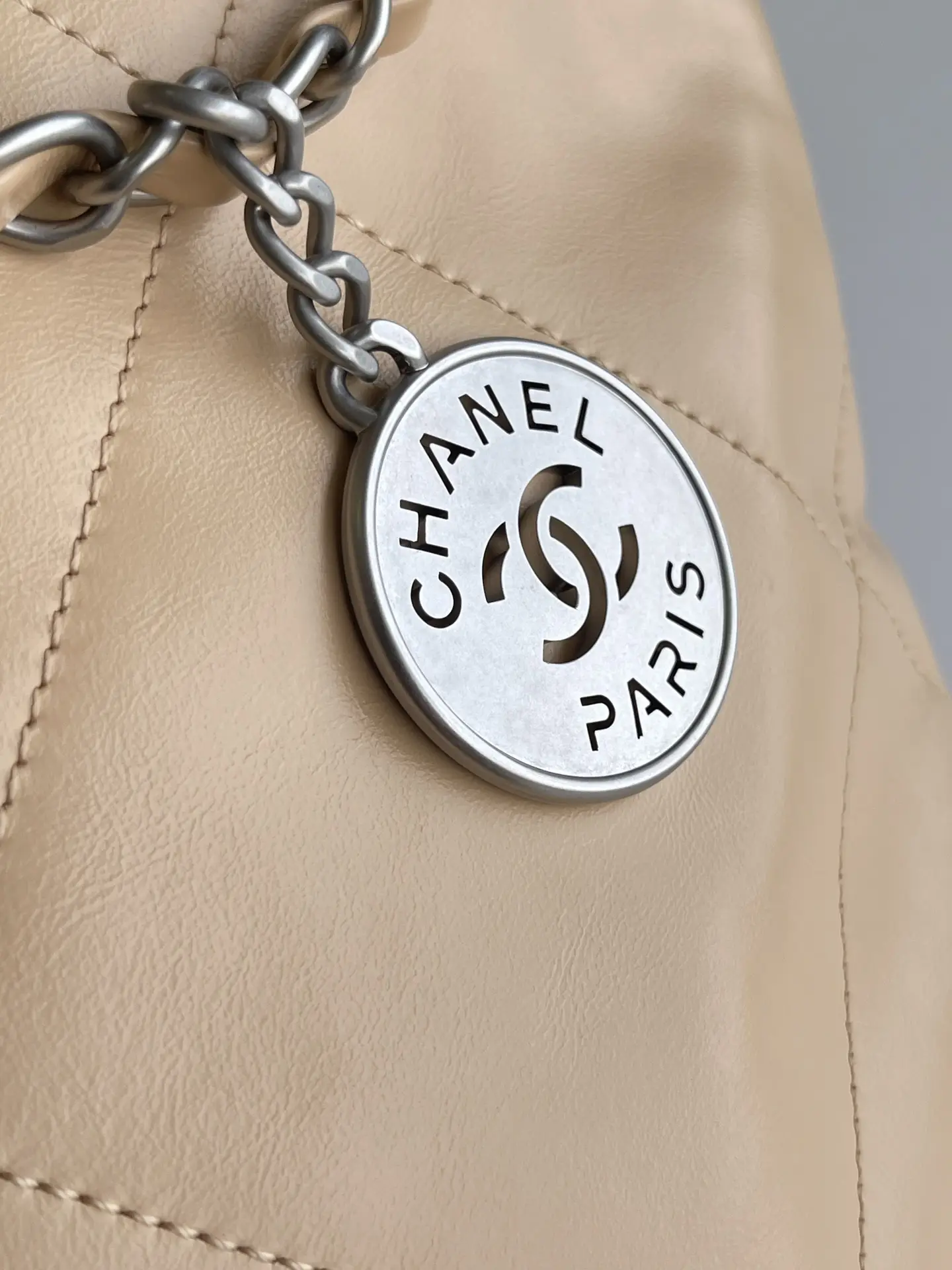 Chanel 22 Small Handbag AS3260 Light Orange