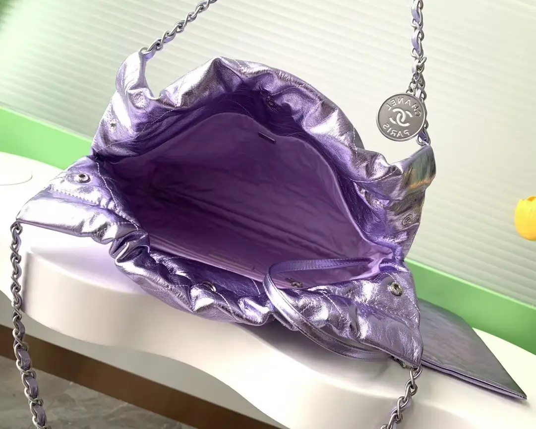 Chanel 22 Small Handbag AS3260 Purple