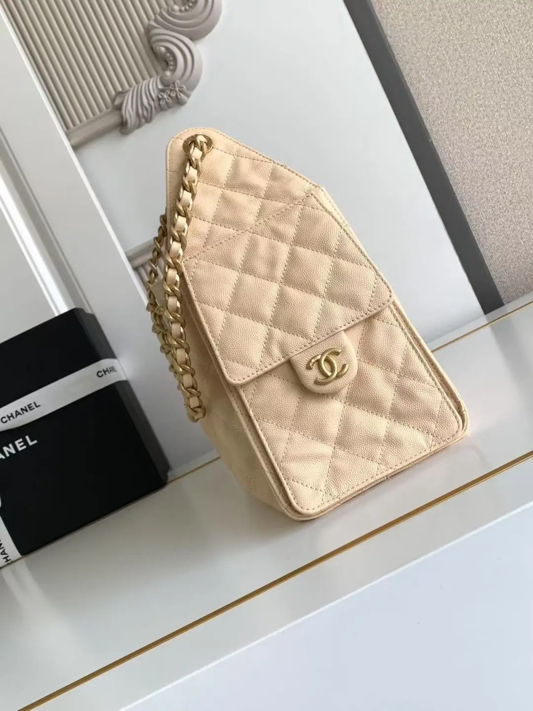 Chanel 25 Small Hobo Bag AS5293 Light Apricot