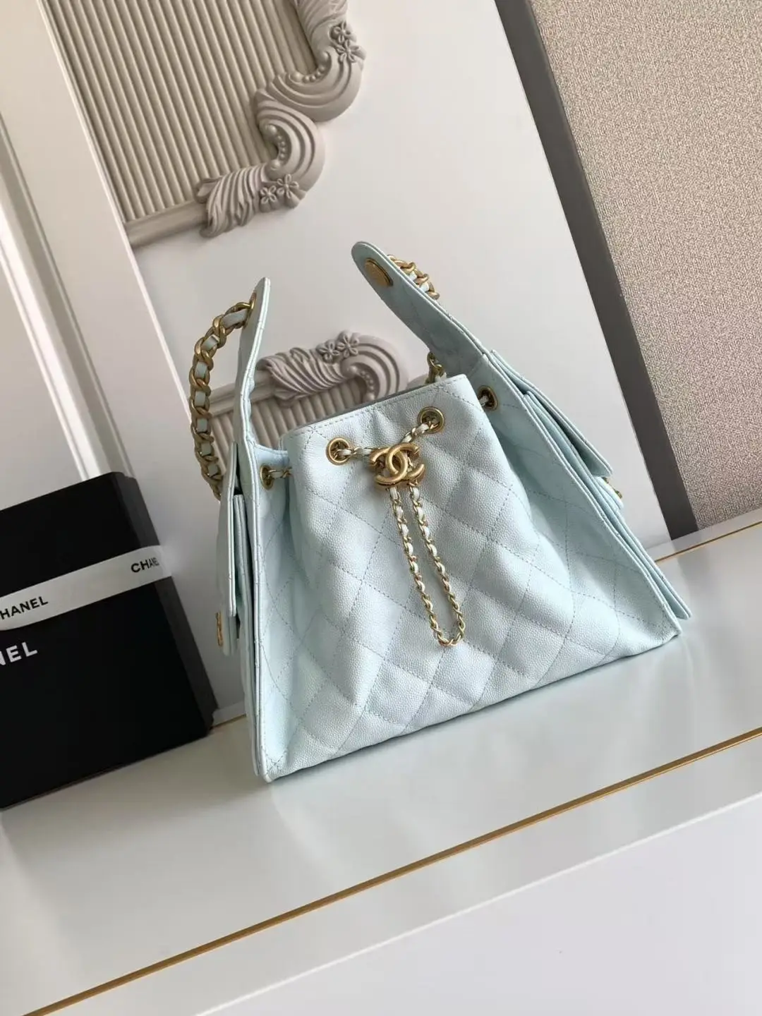 Chanel 25 Small Hobo Bag AS5293 Light Blue