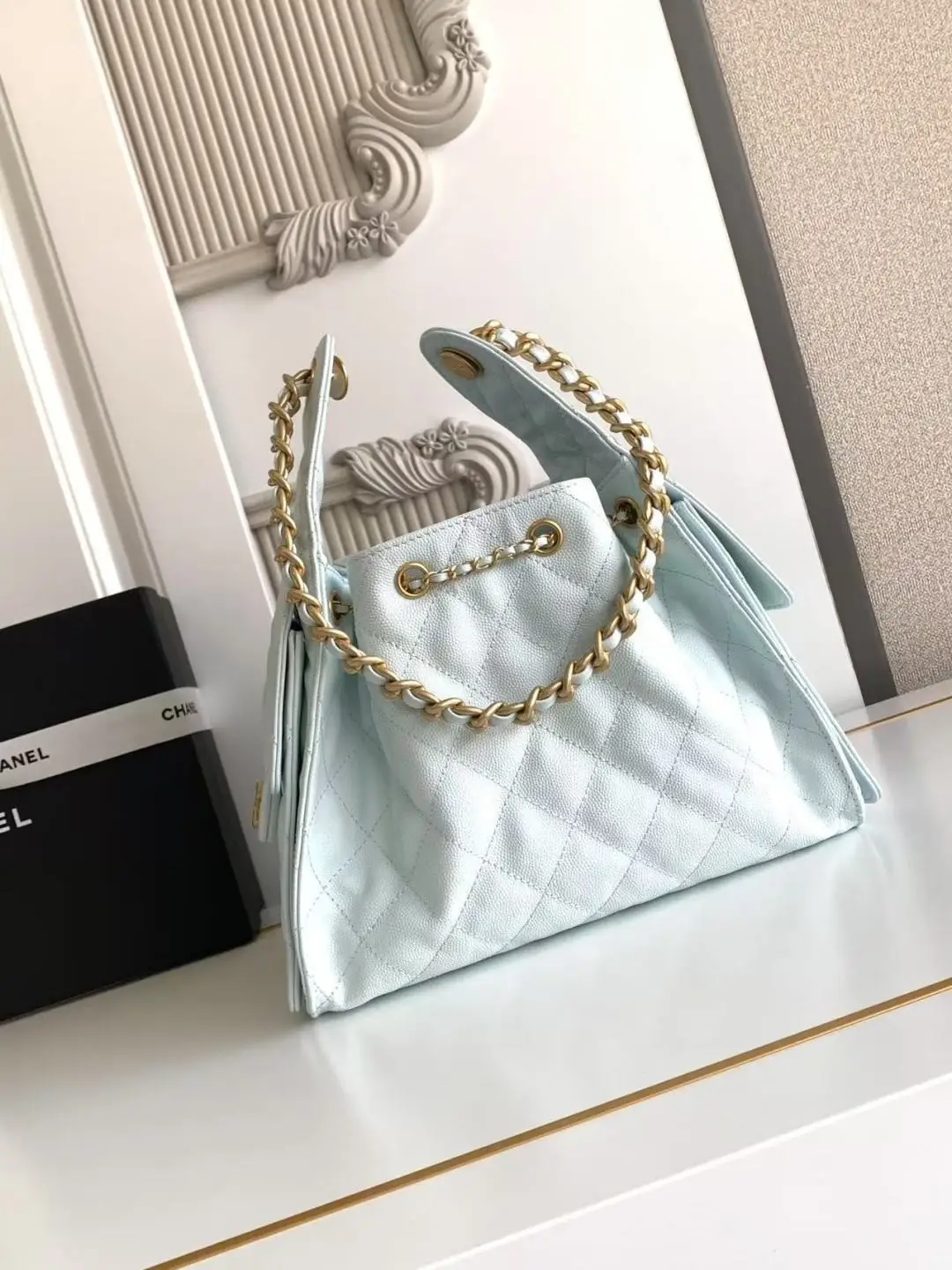 Chanel 25 Small Hobo Bag AS5293 Light Blue