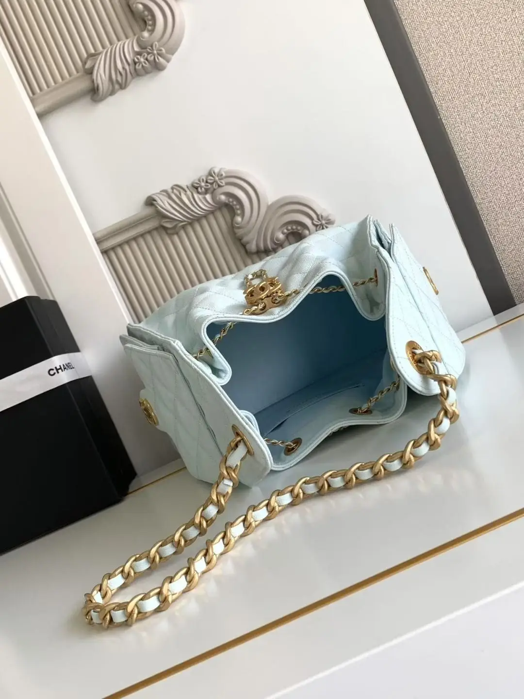 Chanel 25 Small Hobo Bag AS5293 Light Blue