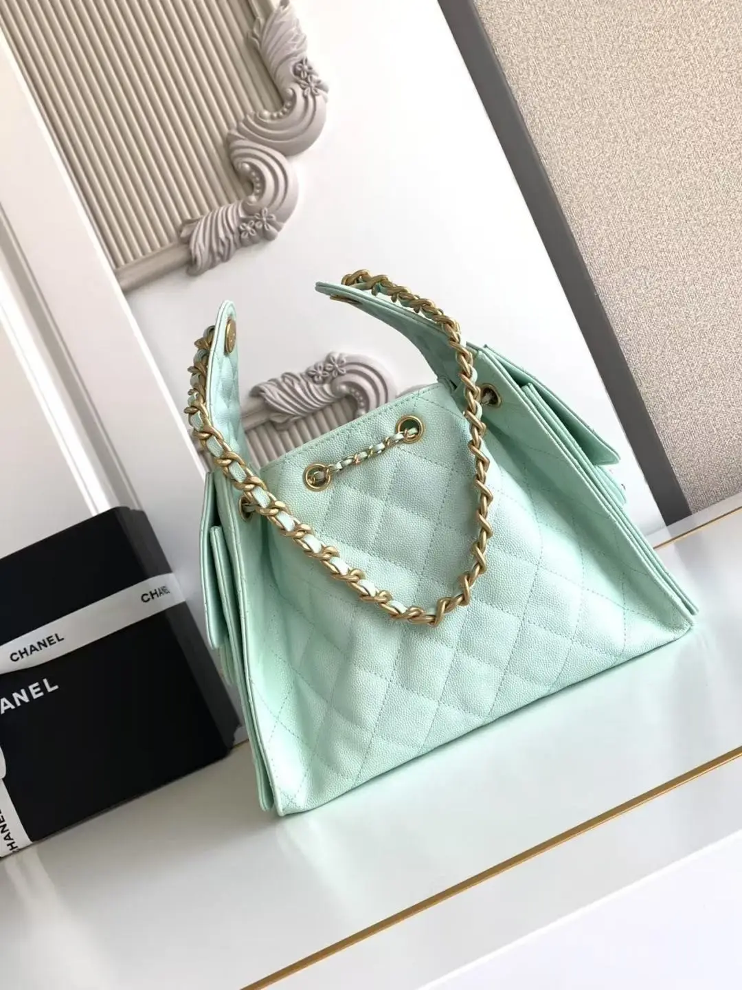Chanel 25 Small Hobo Bag AS5293 Mint Green