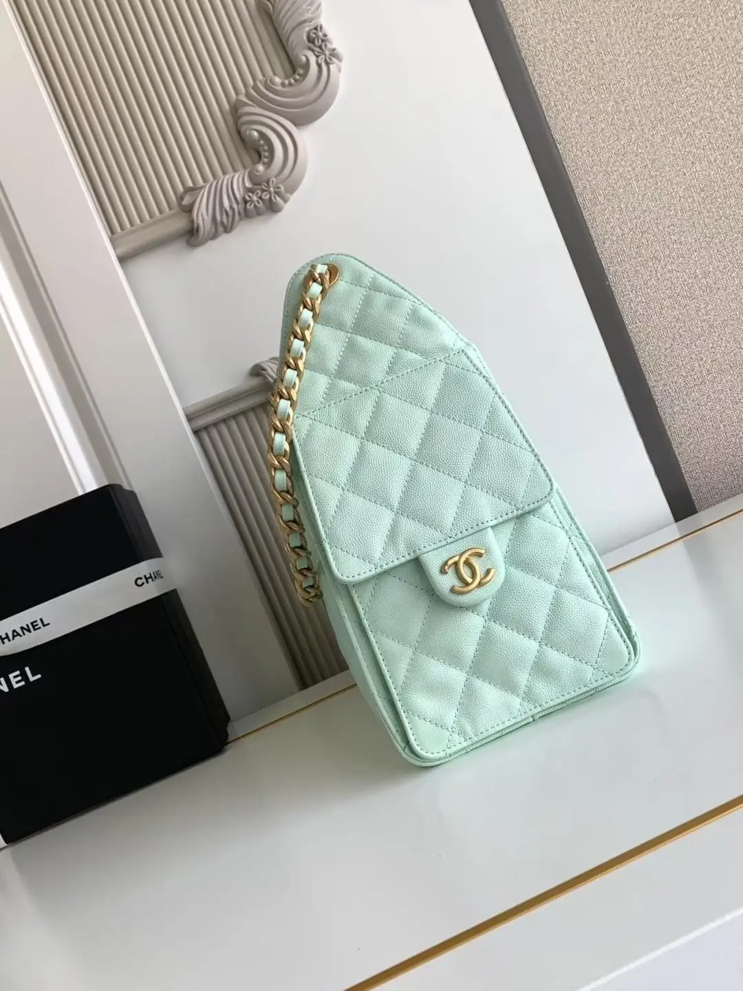 Chanel 25 Small Hobo Bag AS5293 Mint Green